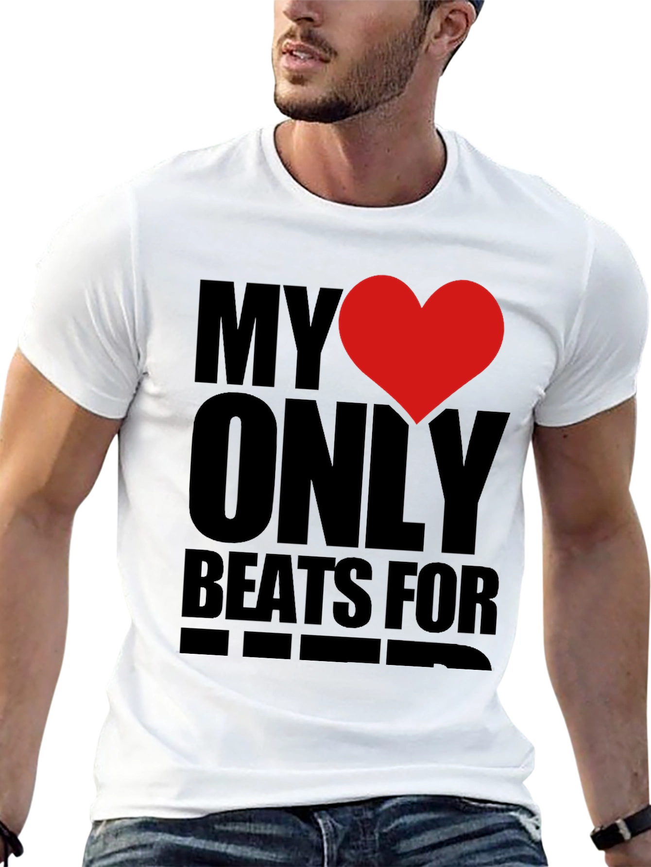 Black Heart Beats T-Shirt view 13