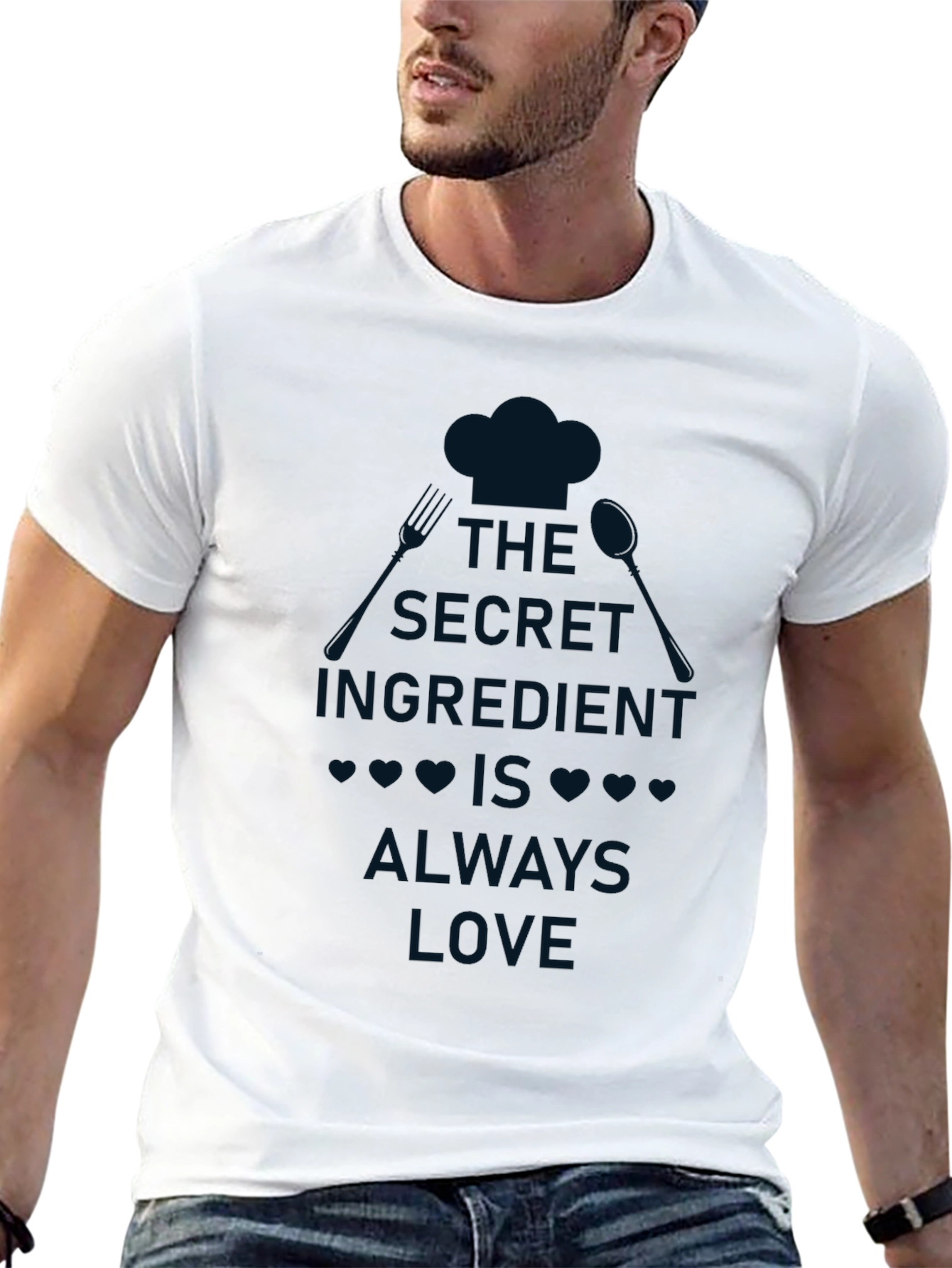 Black Secret Ingredient Love T-Shirt view 13