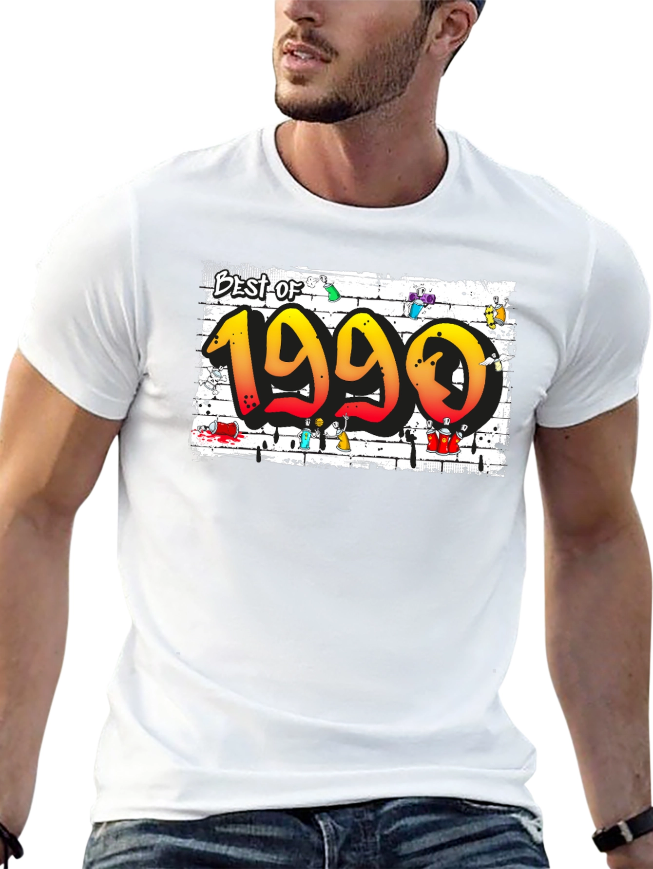 Black Best of 1990 Graphic T-Shirt view 13