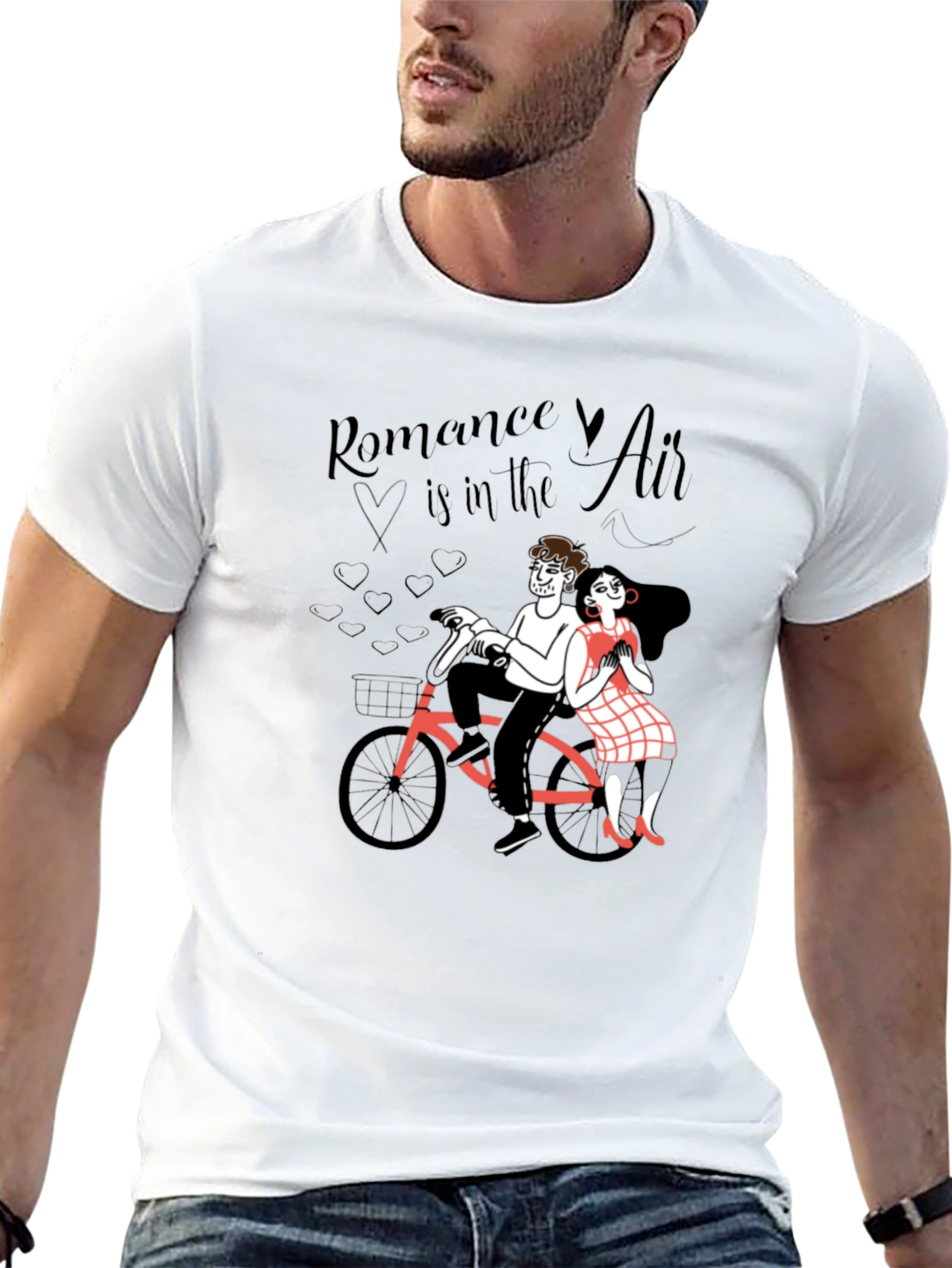 Black Romance in the Air Graphic Tee view 13