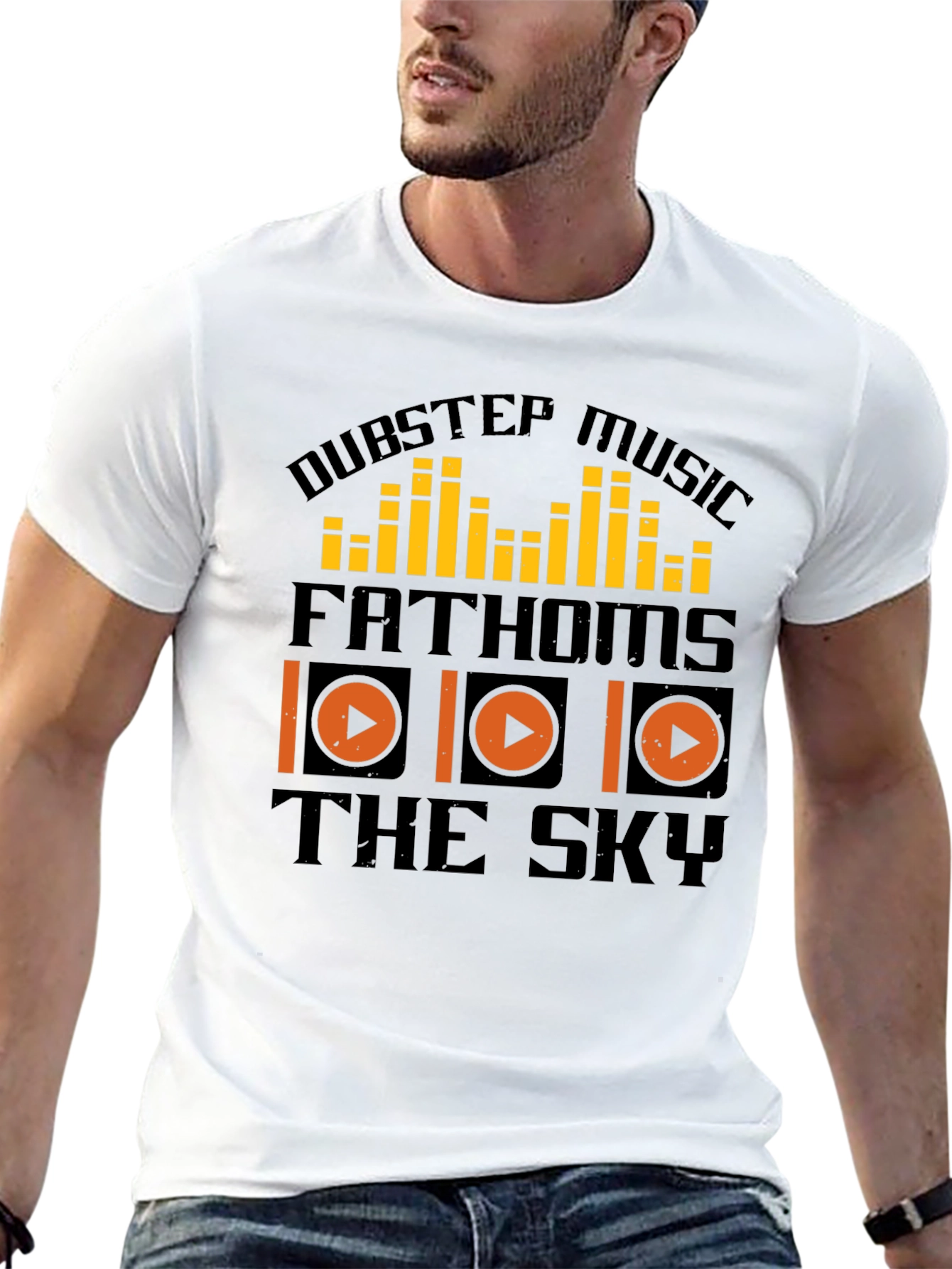 Black Dubstep Music T-Shirt - Fathoms The Sky view 13