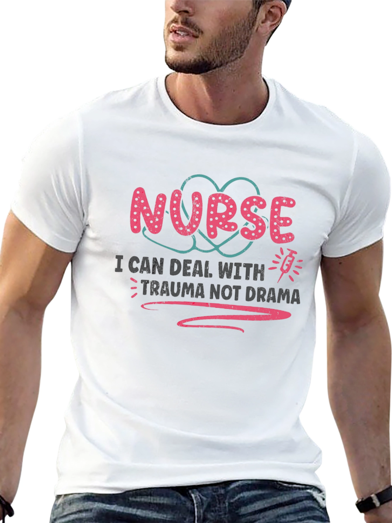 Black Nurse Trauma Drama Tee view 13