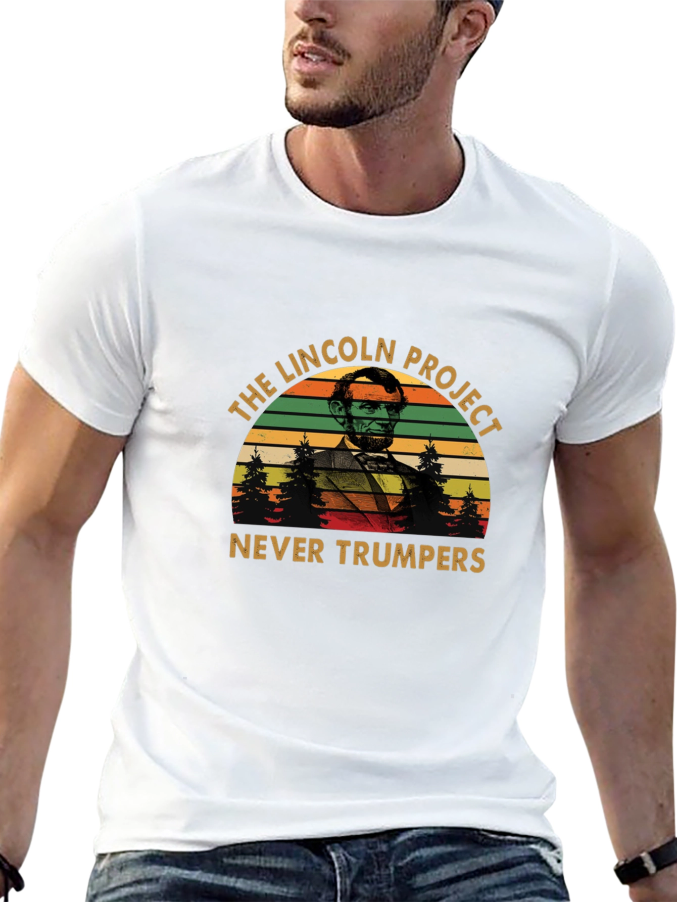 Black The Lincoln Project Never Trumpers T-Shirt view 13