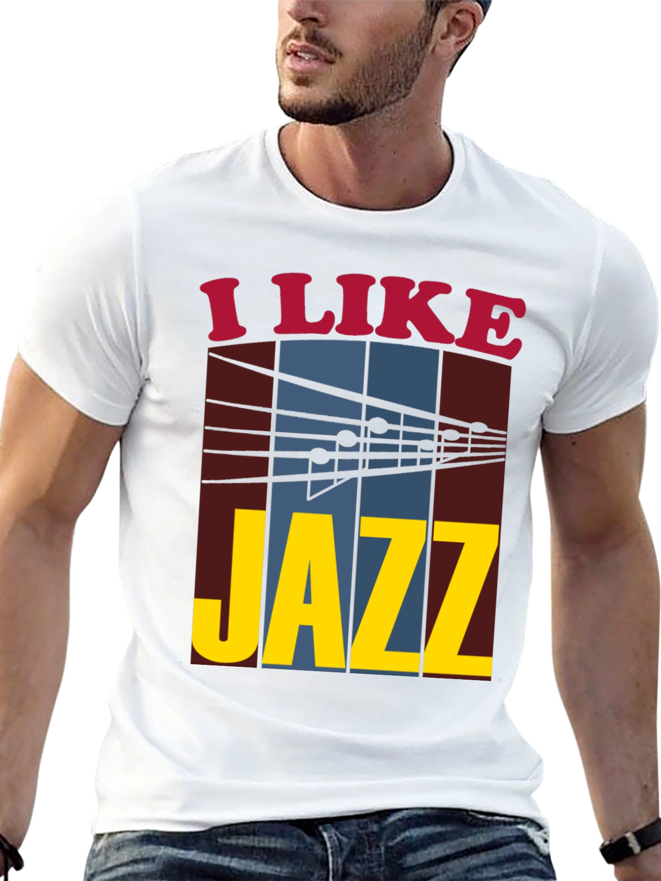 Black I Like Jazz Graphic Tee view 13