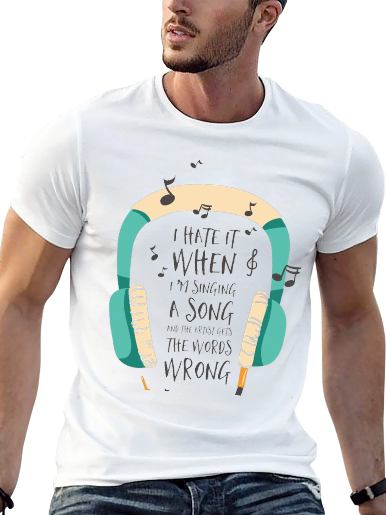 Black I Hate It When I'm Singing T-Shirt view 13