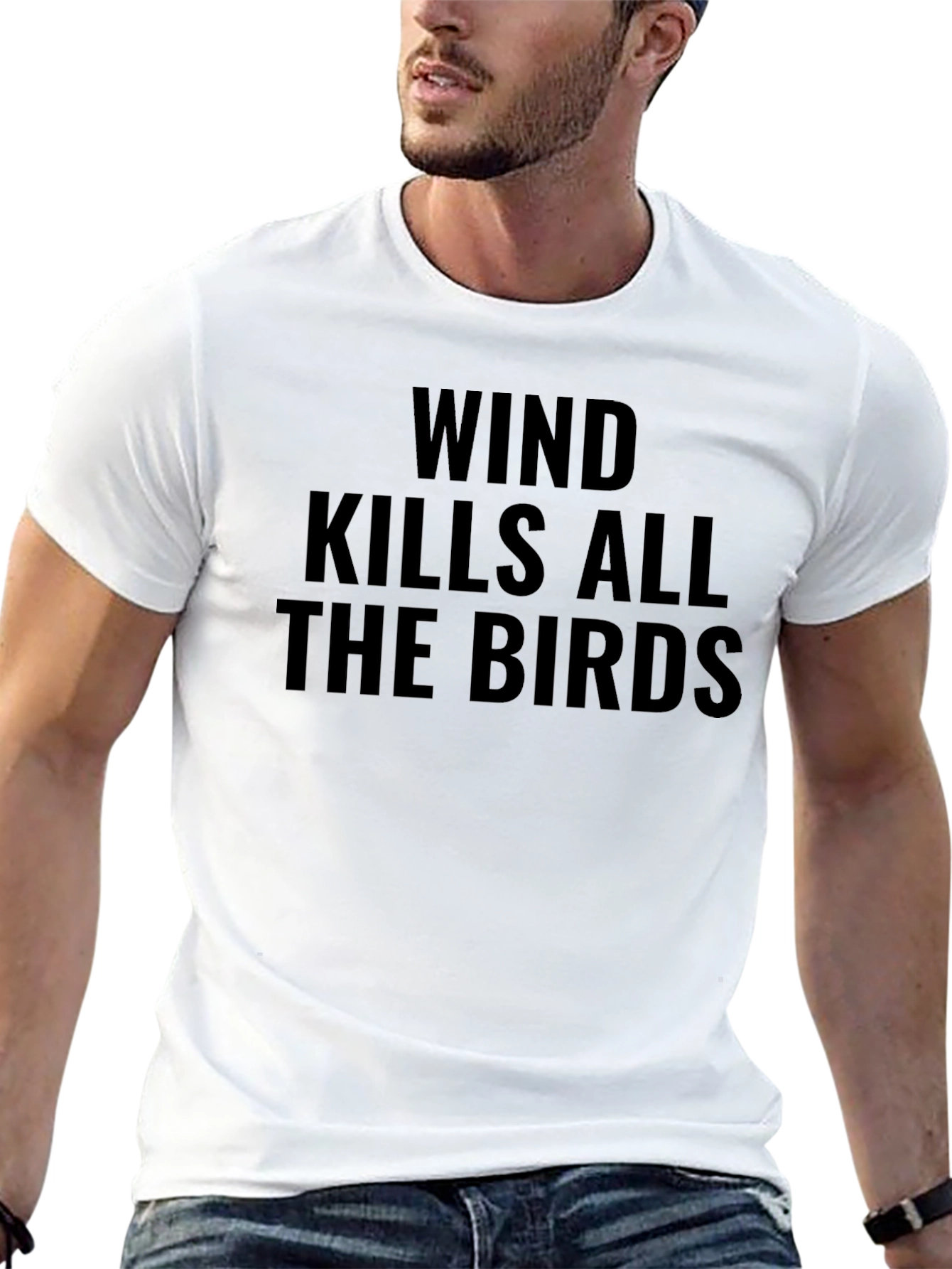 Black Wind Kills All the Birds Black Graphic Tee view 13
