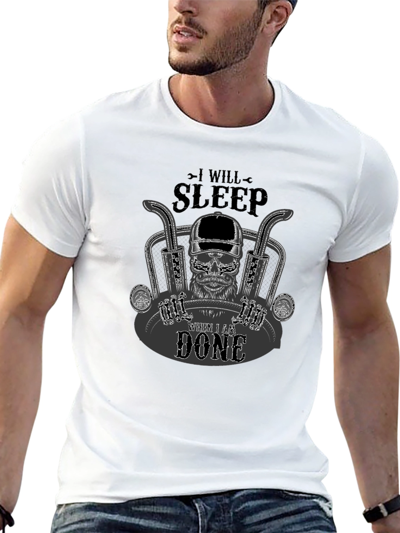 Black I Will Sleep When I Am Done T-Shirt view 13