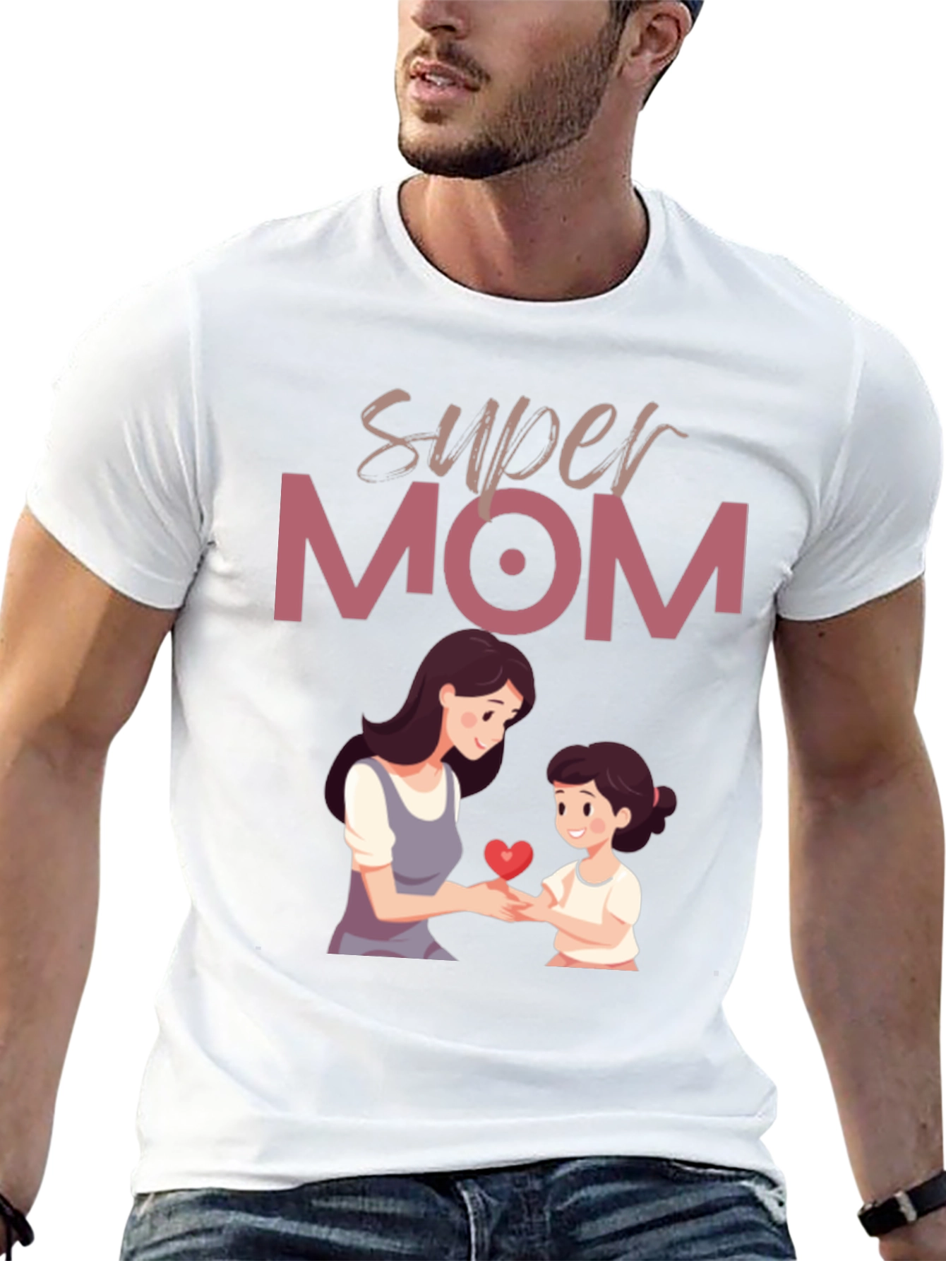 Black Super Mom Graphic Tee - Heartwarming Design view 13