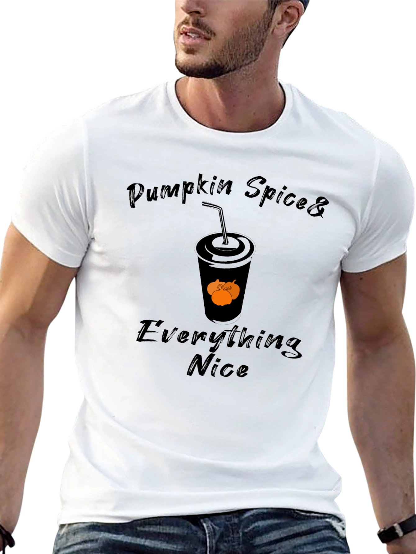 Black Pumpkin Spice & Everything Nice T-Shirt view 13