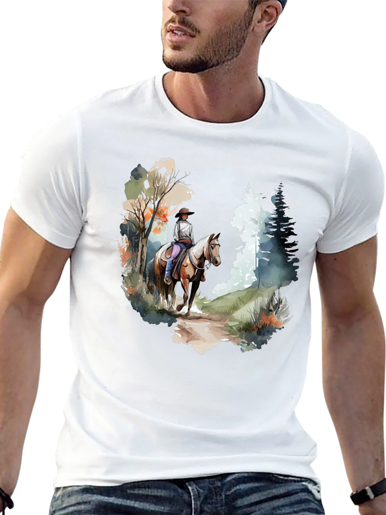 Black Cowgirl Horse Ride T-Shirt view 13