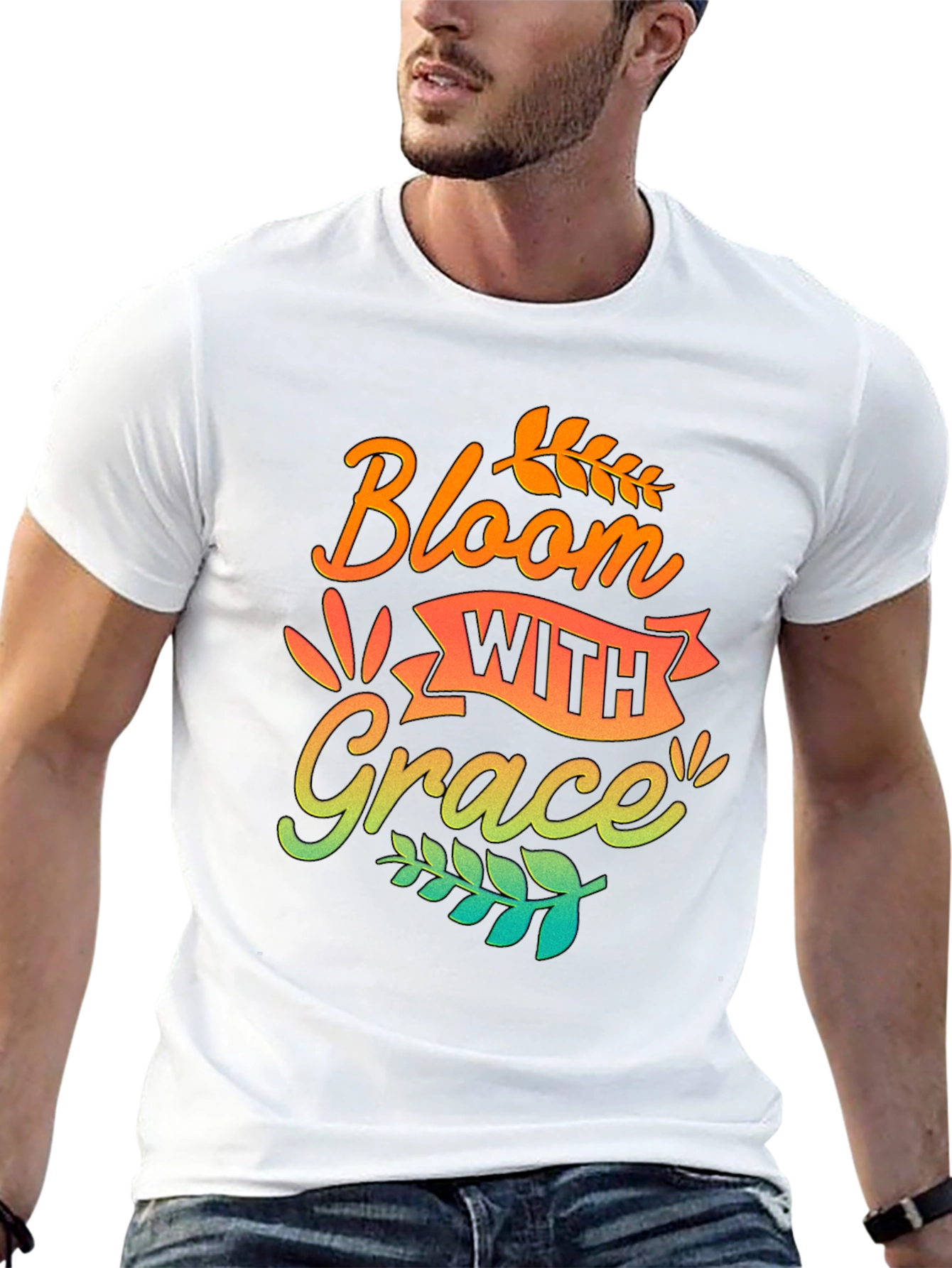 Black Bloom With Grace Graphic Tee view 13