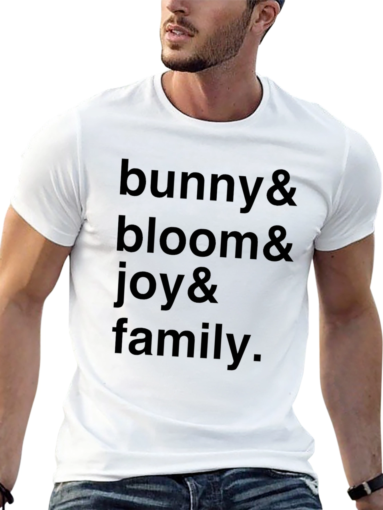 Bunny Bloom Joy Family Graphic Tee - Unisex Casual Shirt - 13