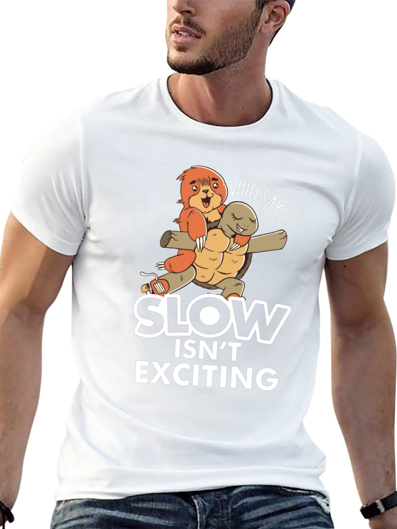 Black Slow Isn't Exciting T-Shirt view 13