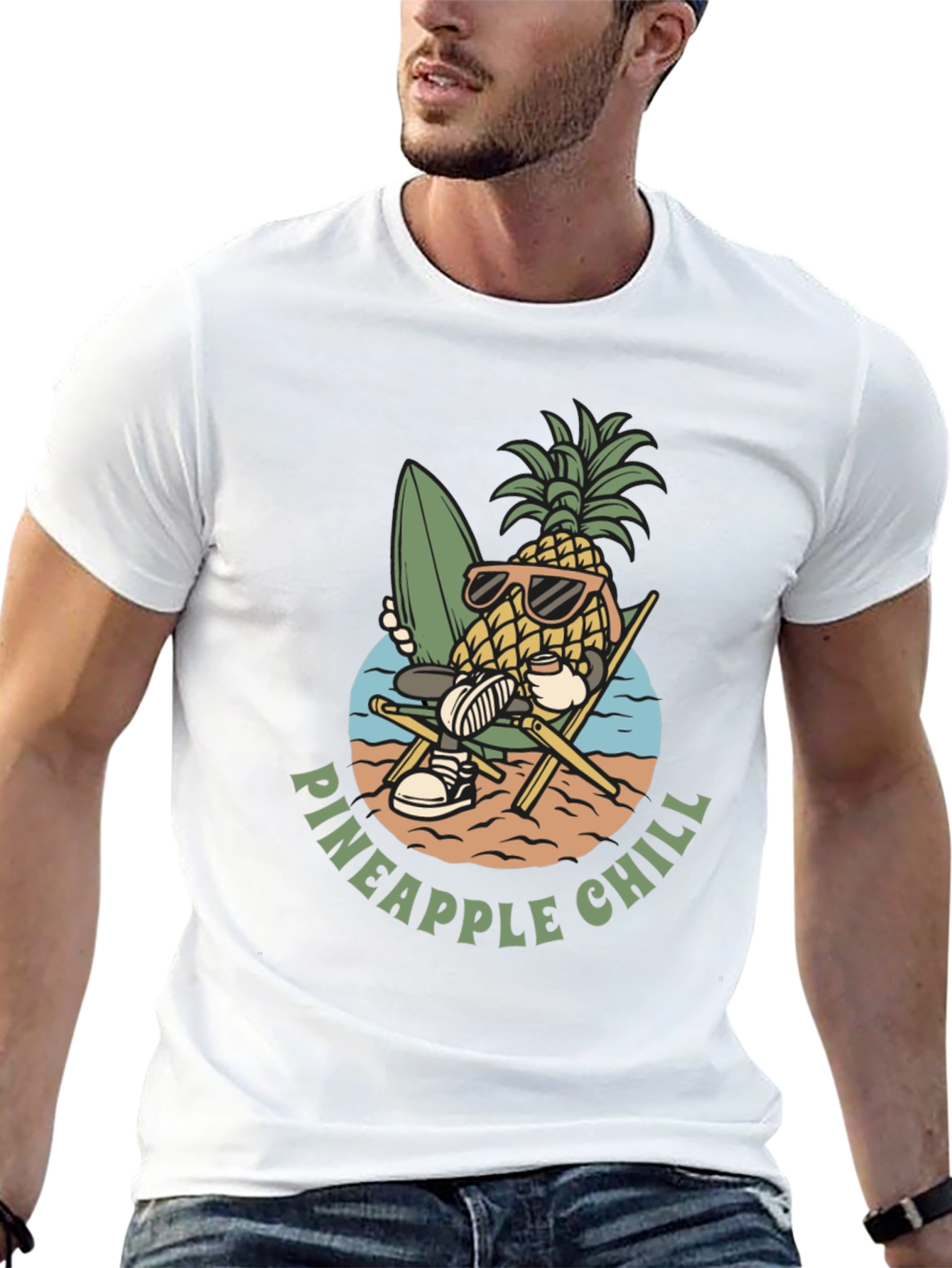 Black Pineapple Chill T-Shirt view 13