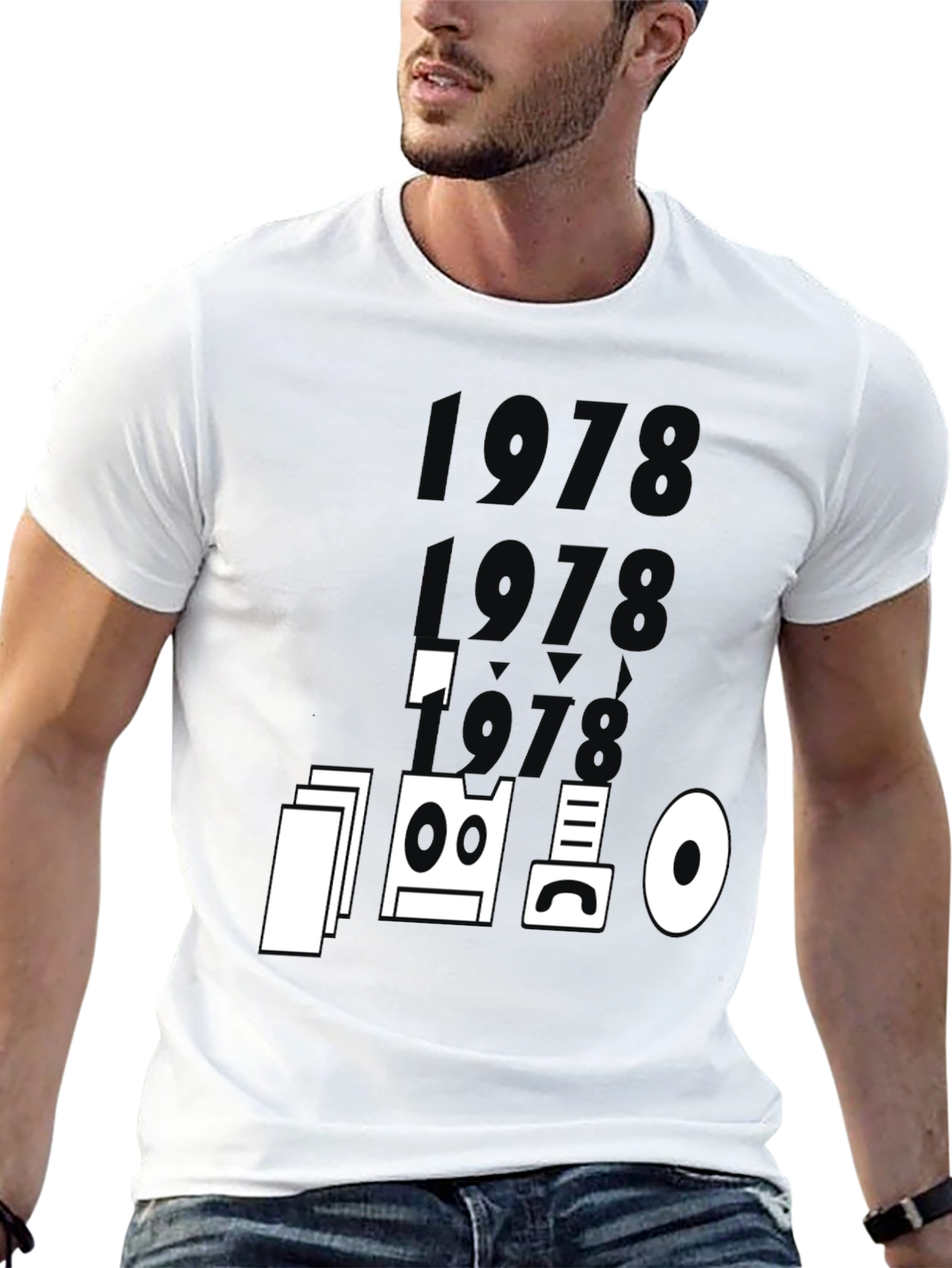 Black Retro 1978 Graphic T-Shirt - Unique Design view 13
