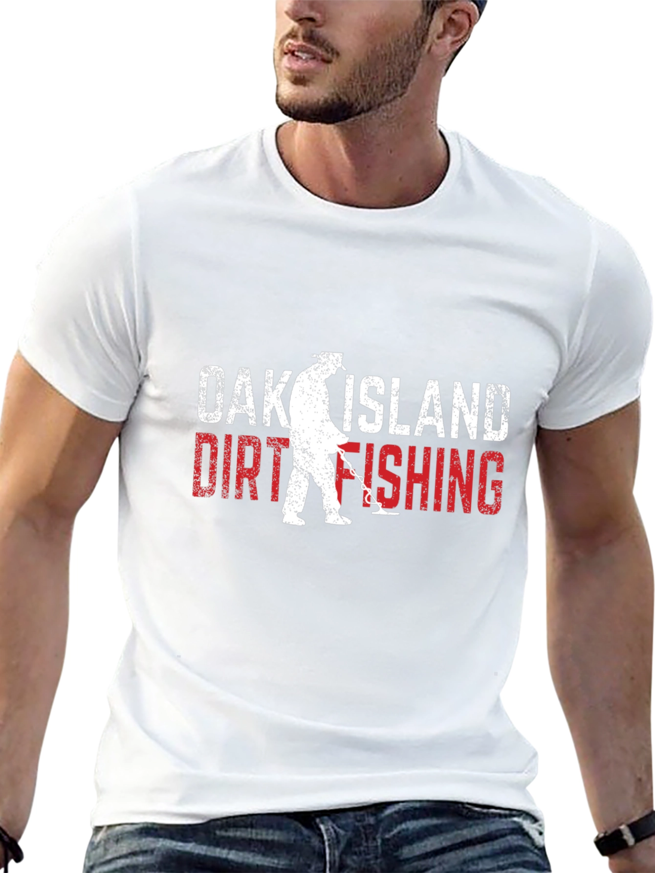 Black Oak Island Dirt Fishing T-Shirt view 13