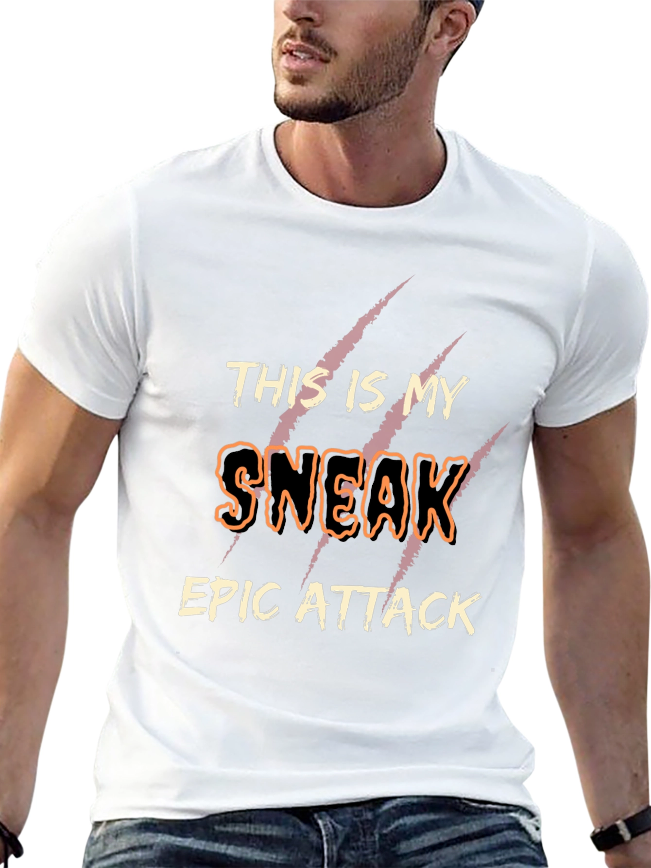 Black This Is My Sneak Epic Attack T-Shirt view 13