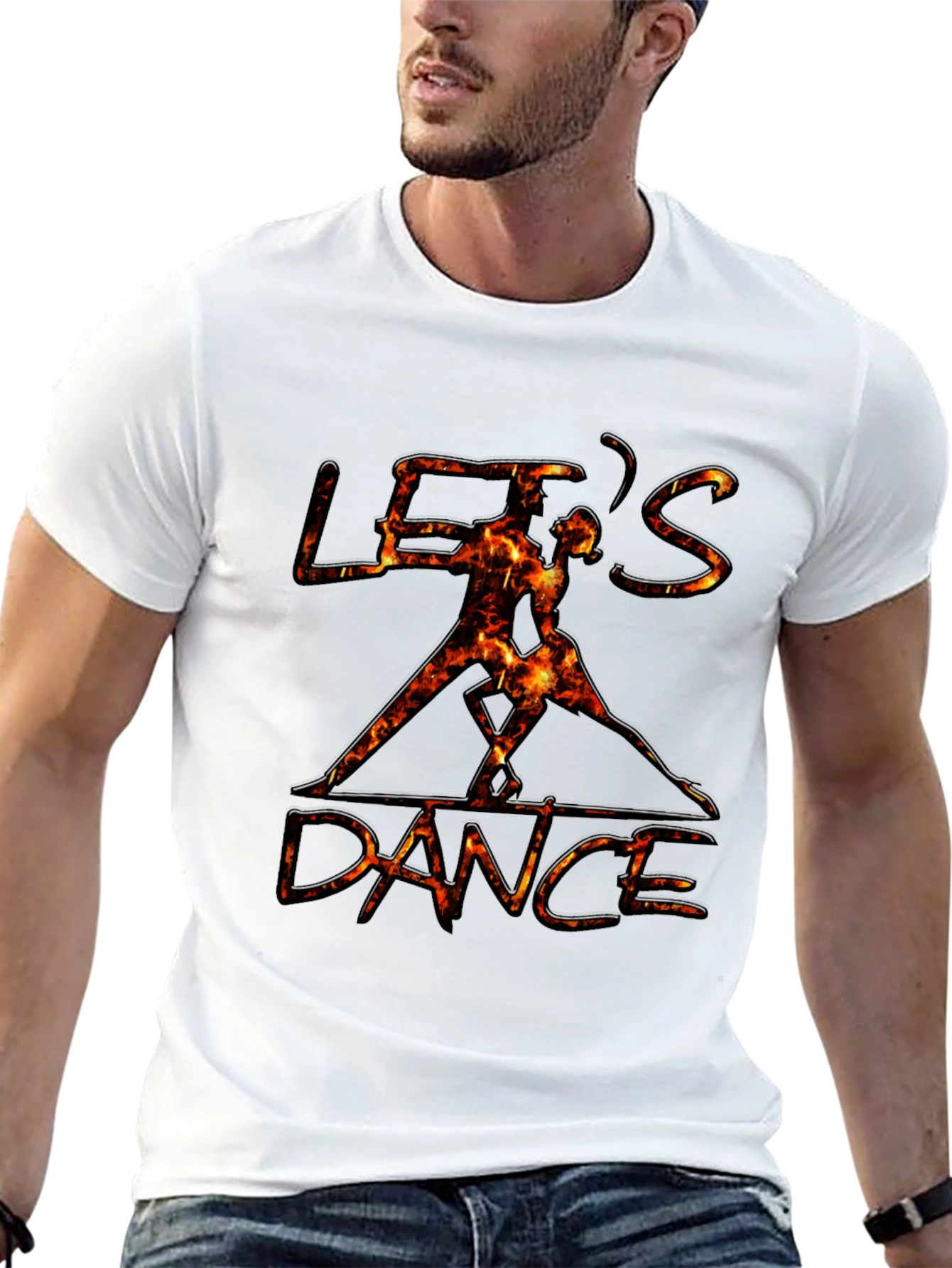 Black Let's Dance Graphic Black T-Shirt view 13