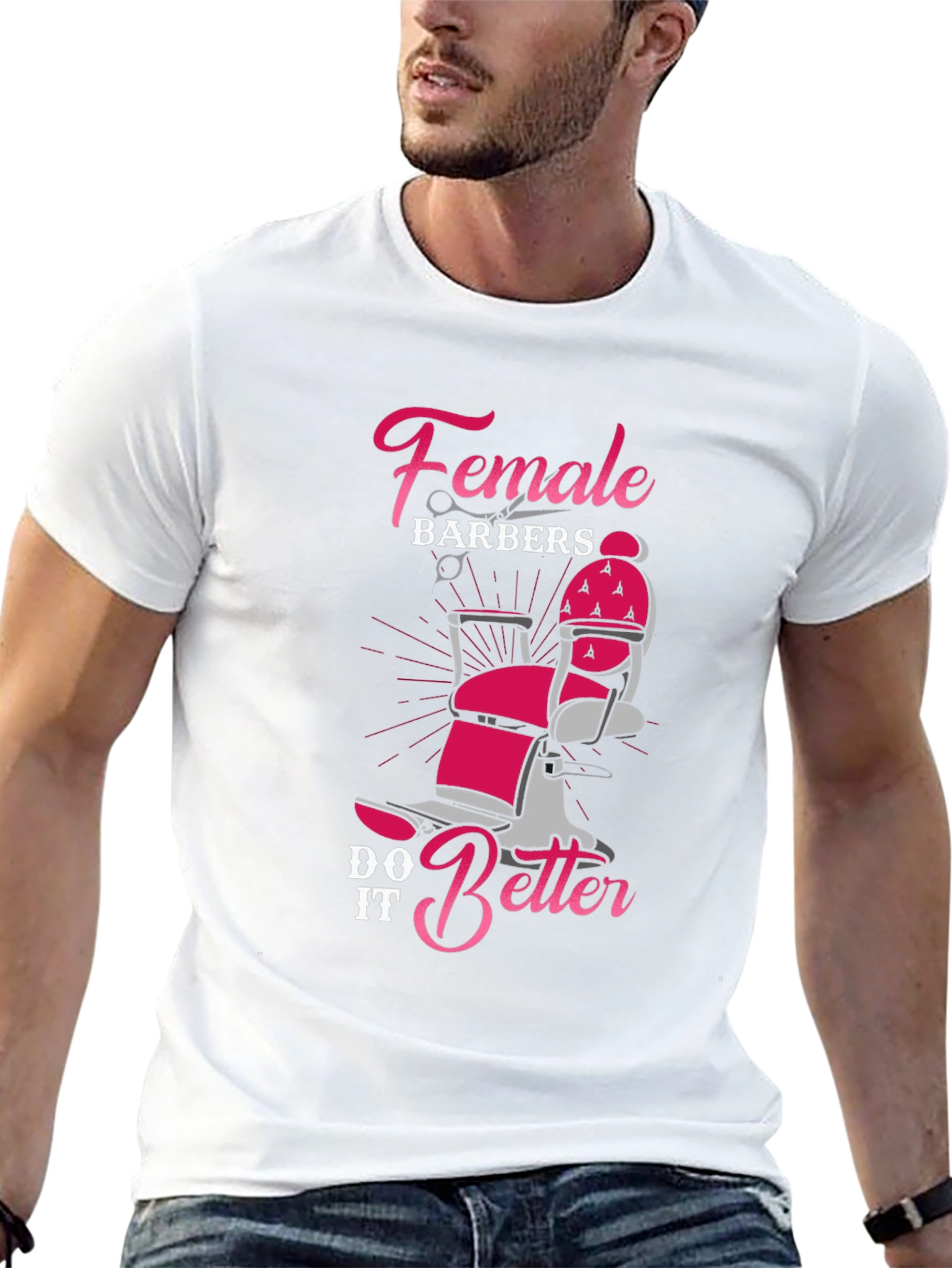 Black Female Barbers Do It Better T-Shirt view 13
