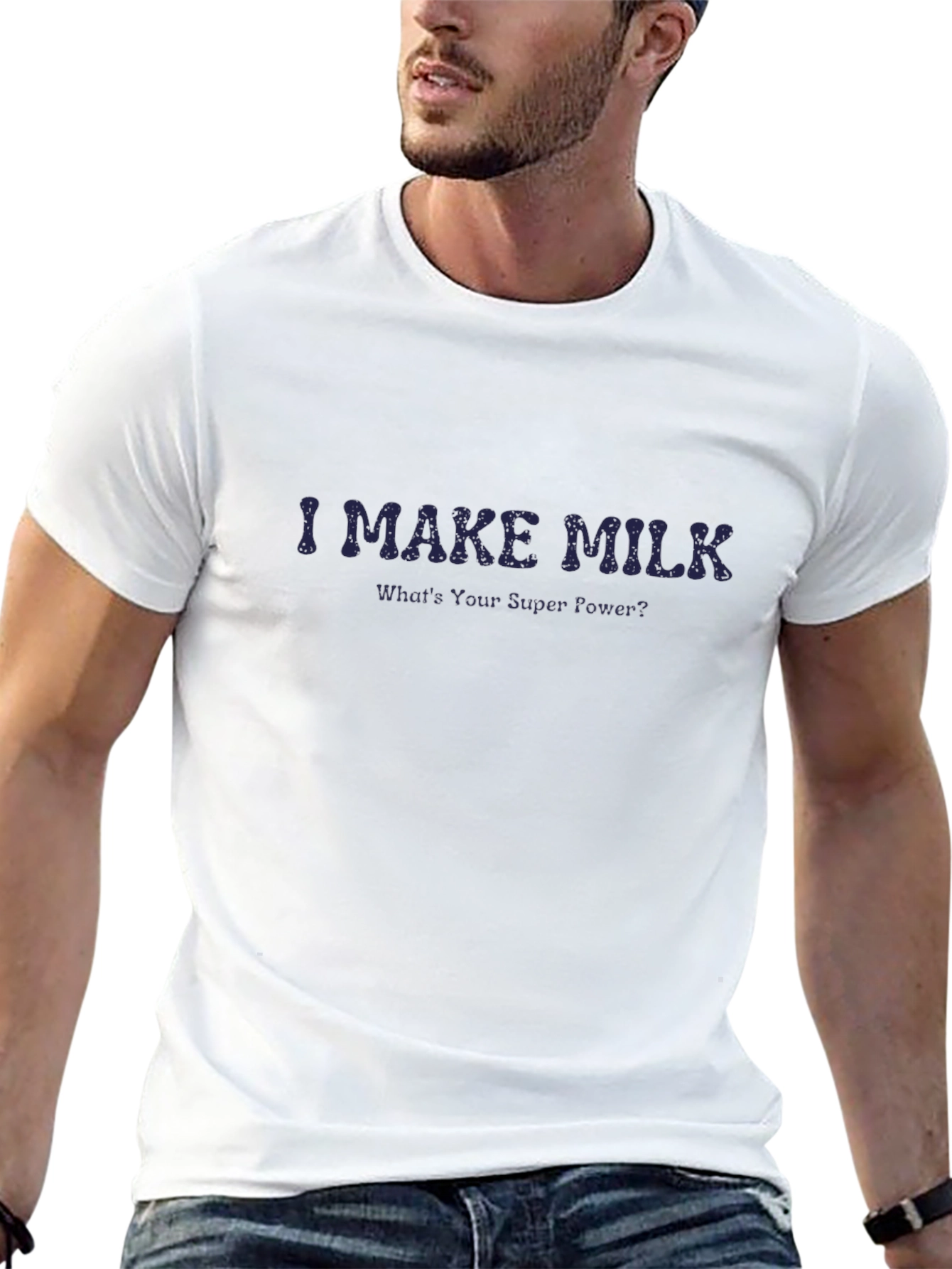 Black I Make Milk T-Shirt - Superpower Tee view 13