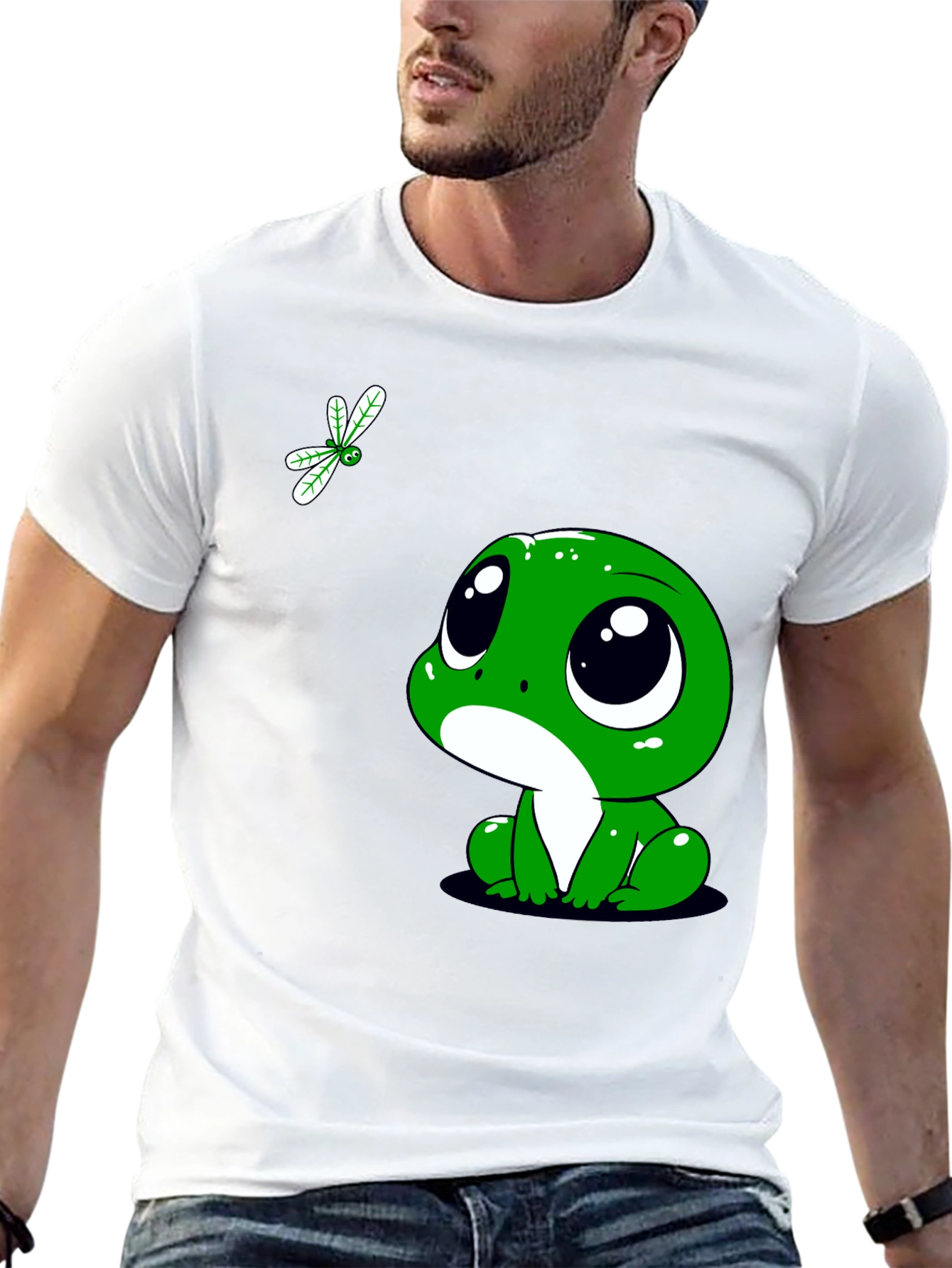 Black Cute Frog Graphic Tee - Whimsical Style view 13