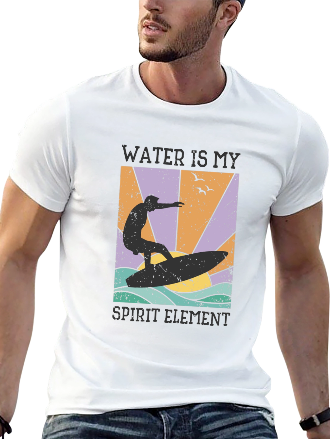 Black Water Is My Spirit Element Black T-Shirt view 13