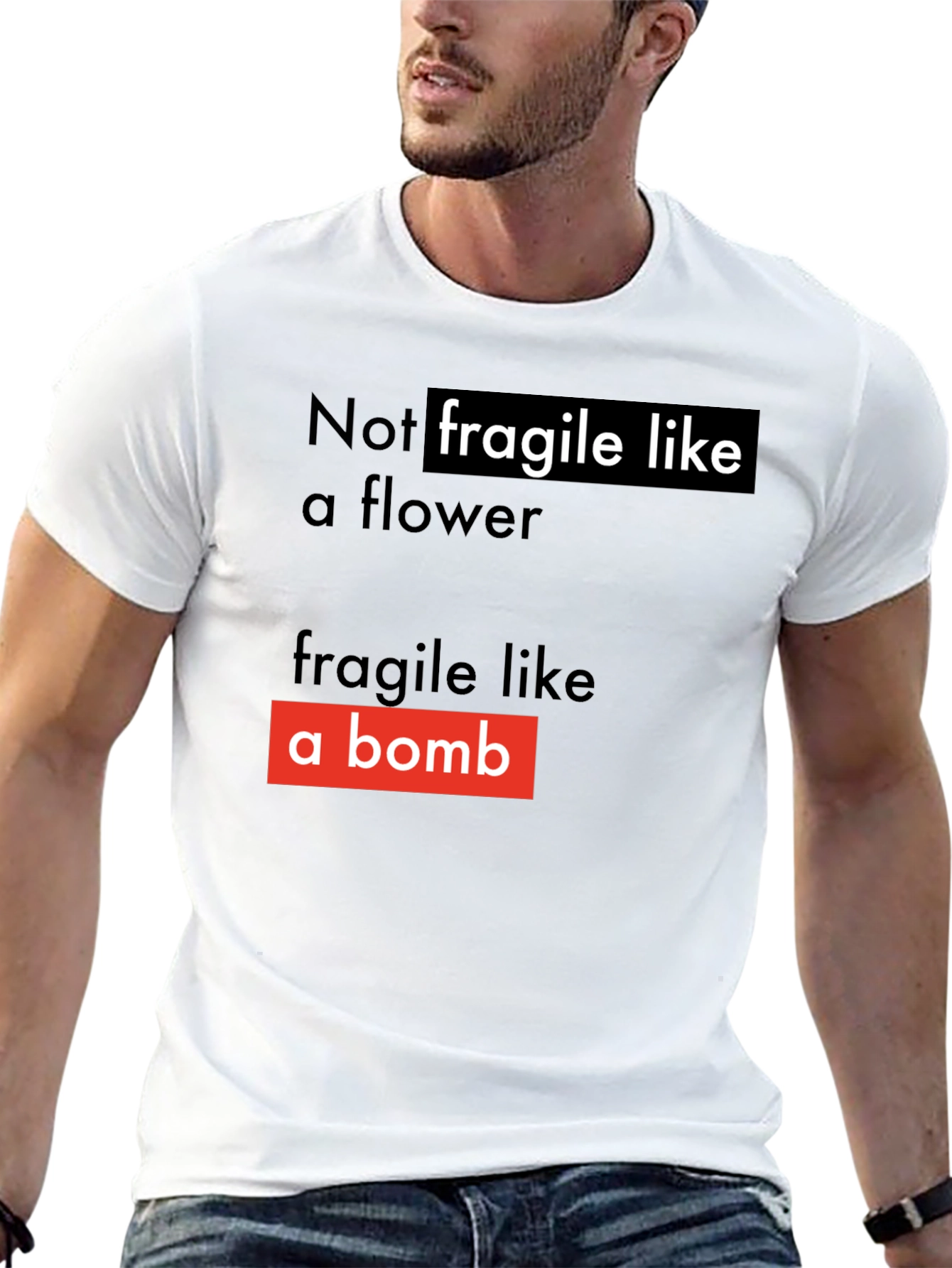 Black Not Fragile T-Shirt - Soft Style view 13