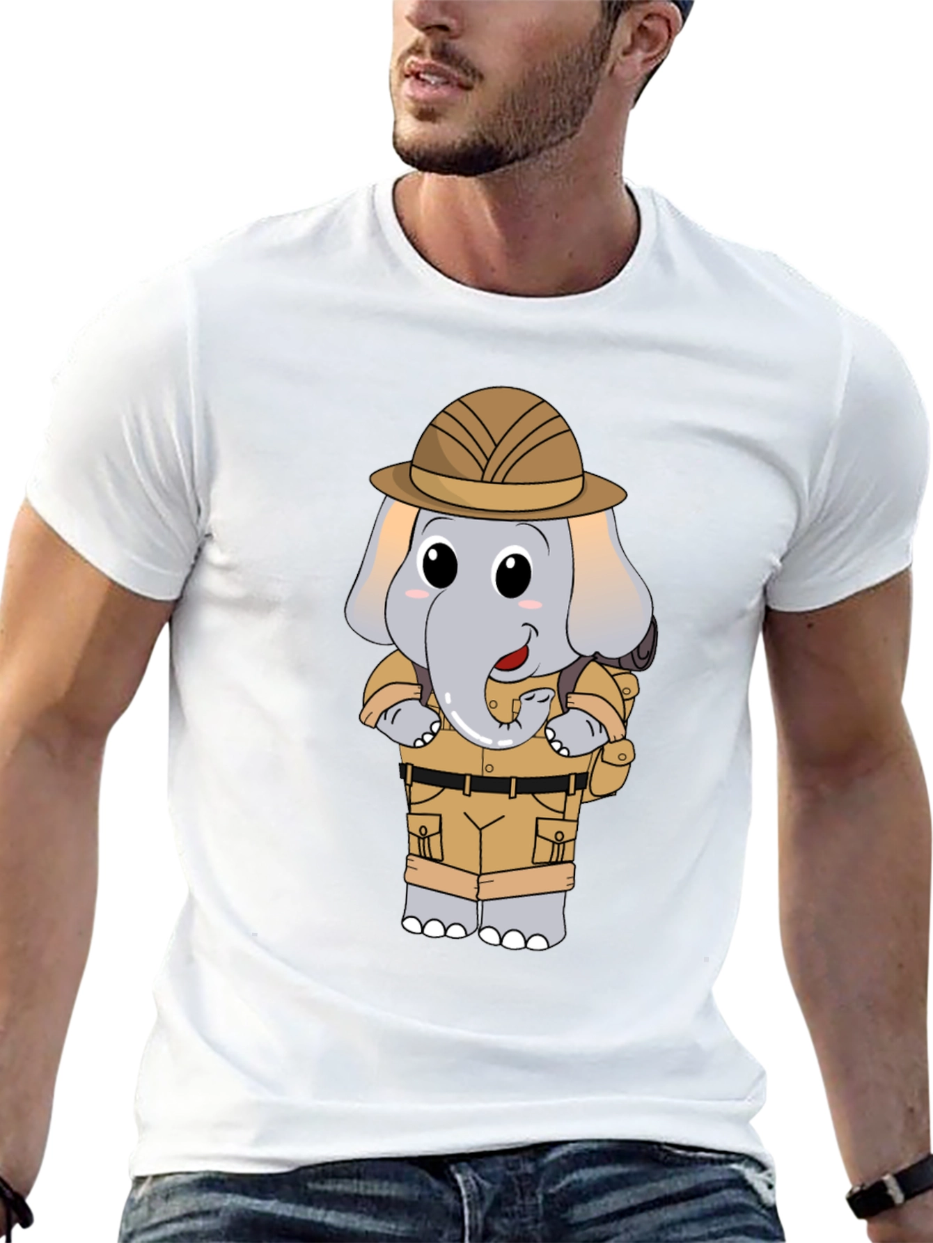 Black Elephant Safari T-Shirt view 13