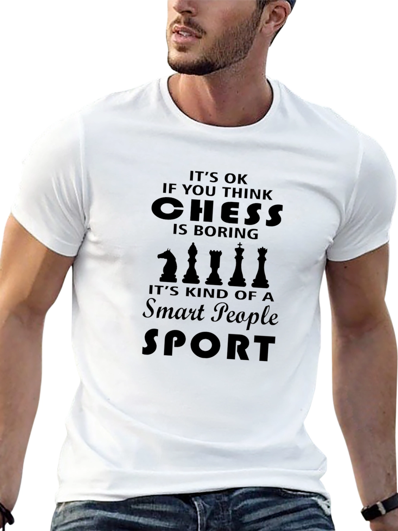 Black Chess Smart People Sport T-Shirt view 13