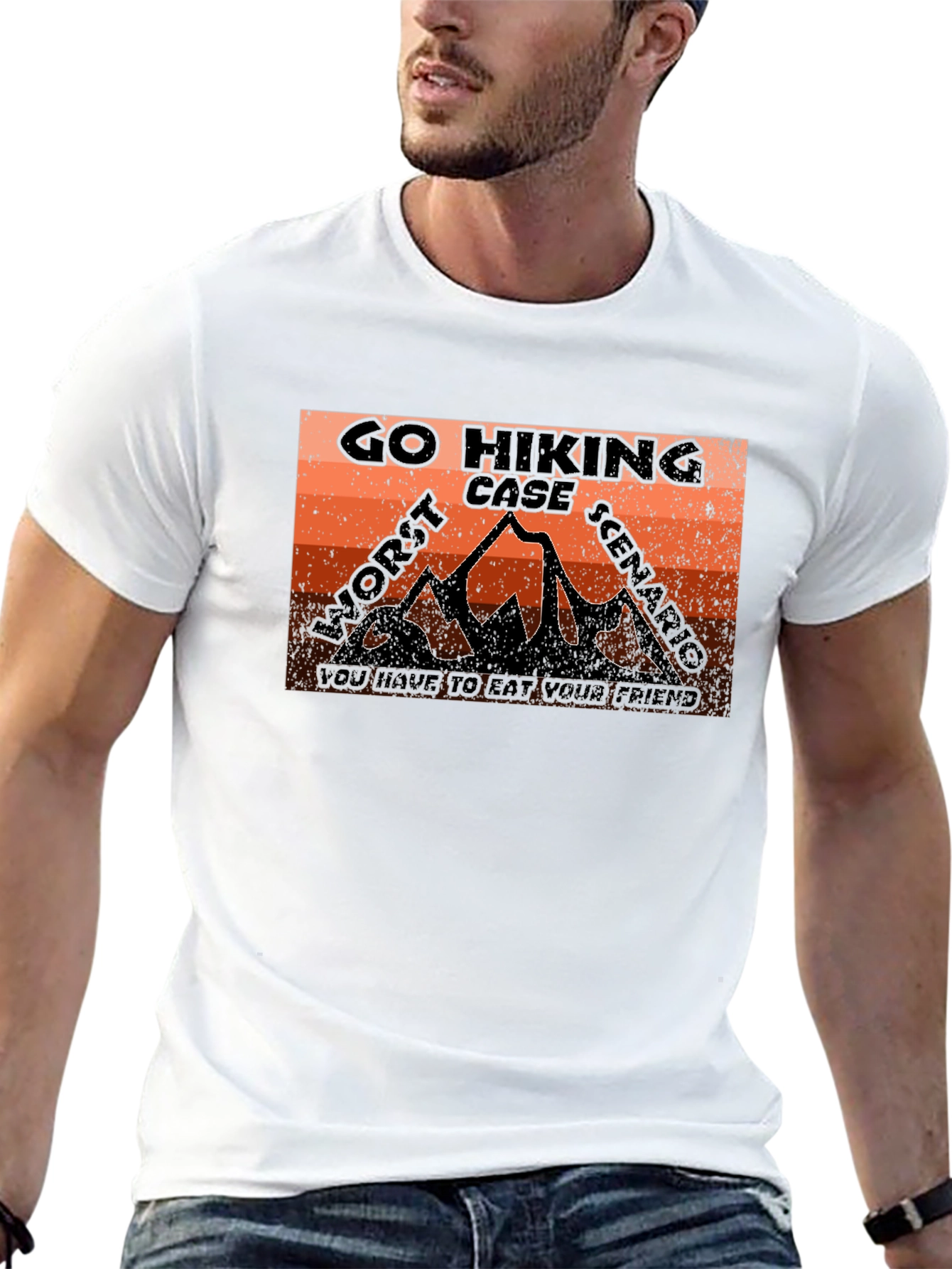 Black Go Hiking Worst Case T-Shirt view 13