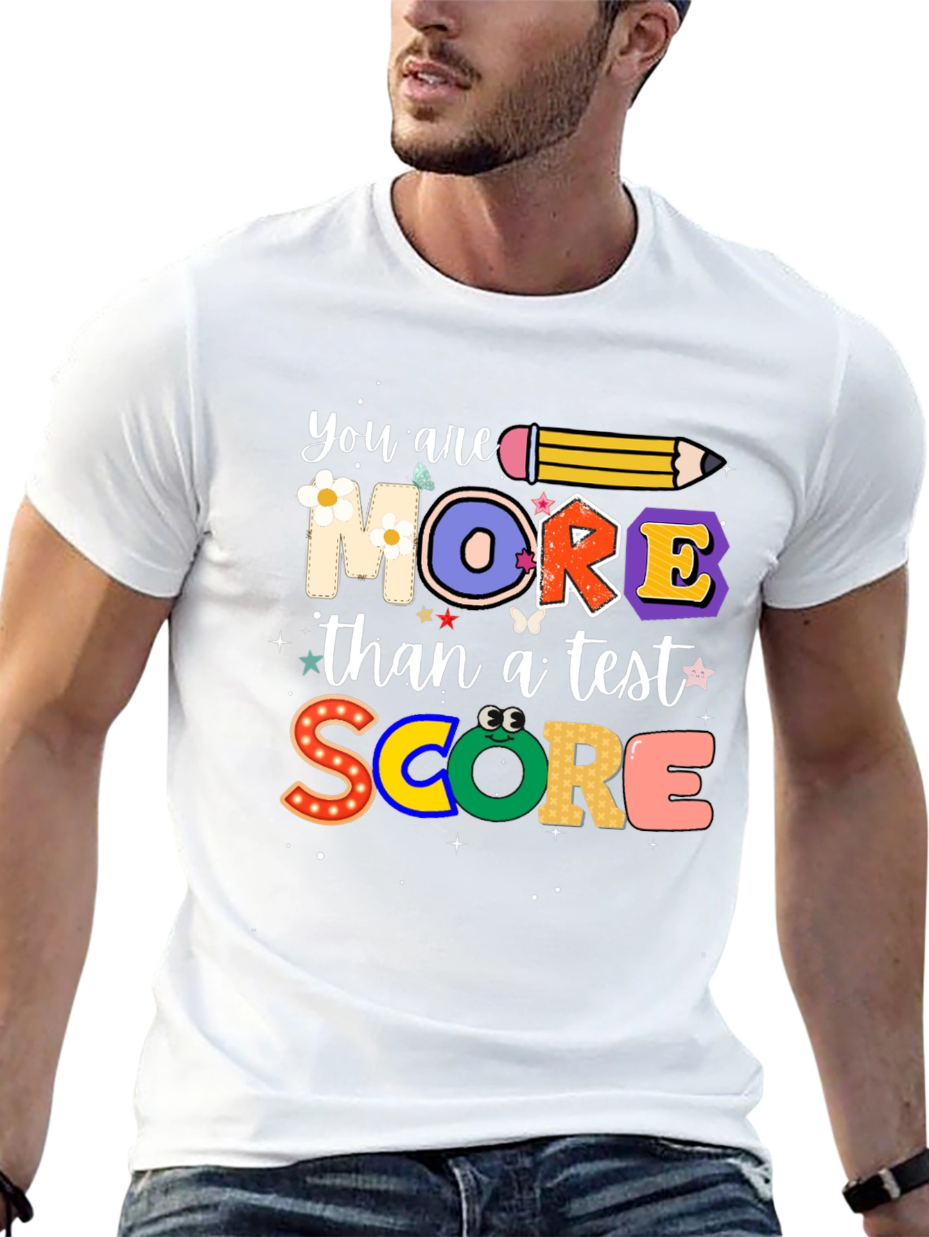 Black You Are More Than A Test Score T-Shirt view 13