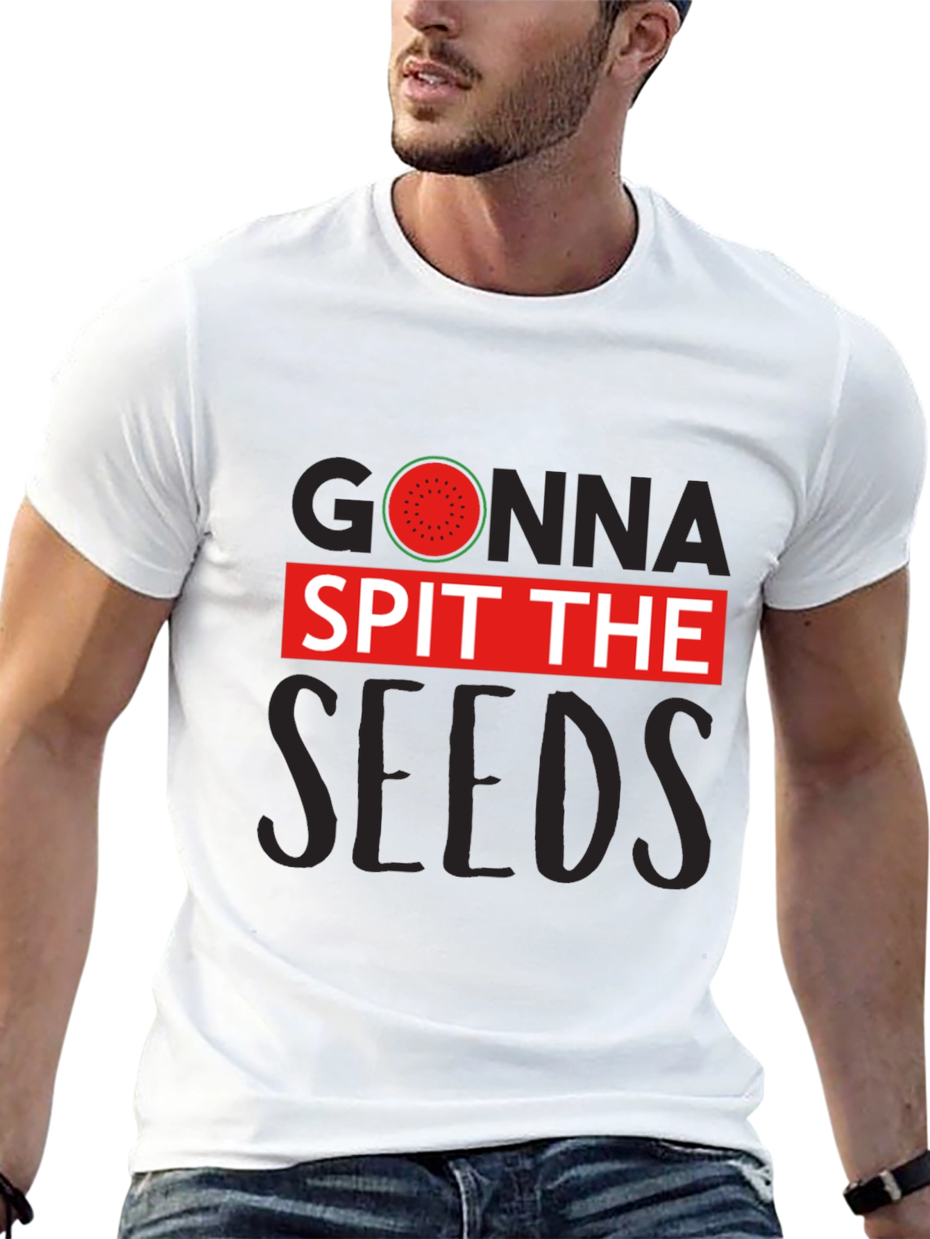 Black Gonna Spit The Seeds Watermelon T-Shirt view 13