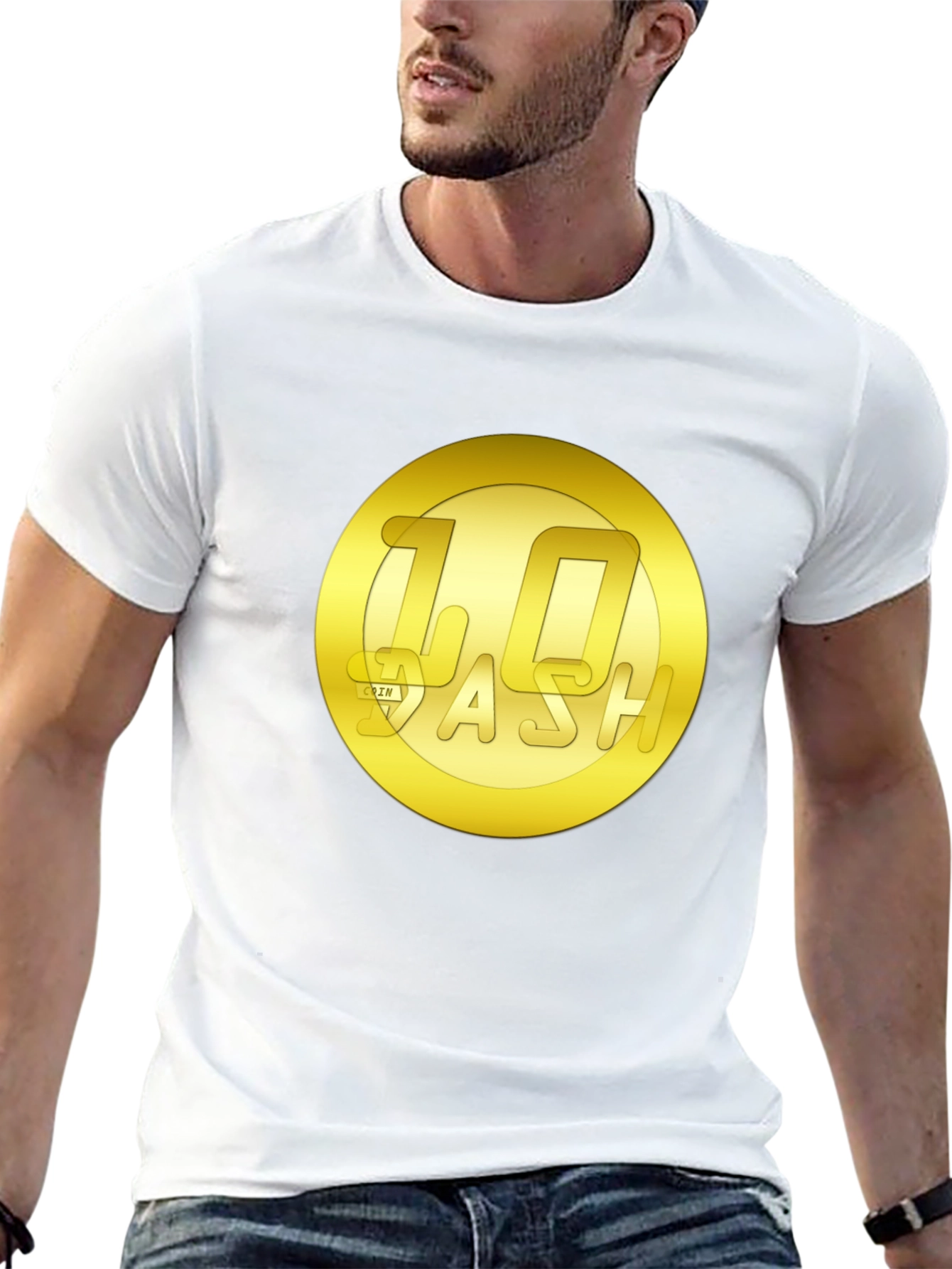 Black 10 Dash Coin T-Shirt - Crypto Currency Tee view 13