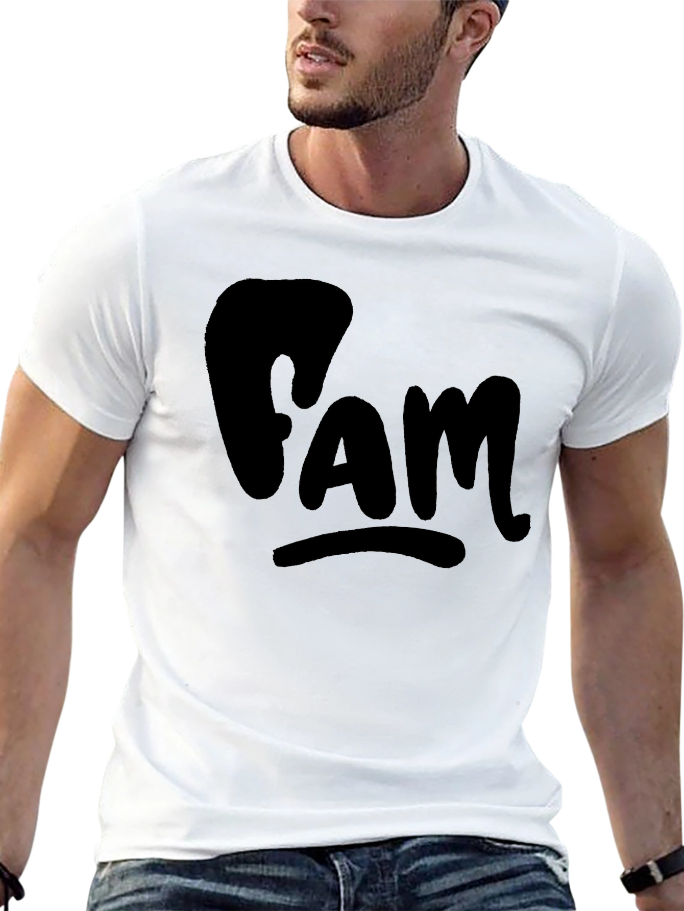 Black FAM Black T-Shirt - Casual Comfort view 13