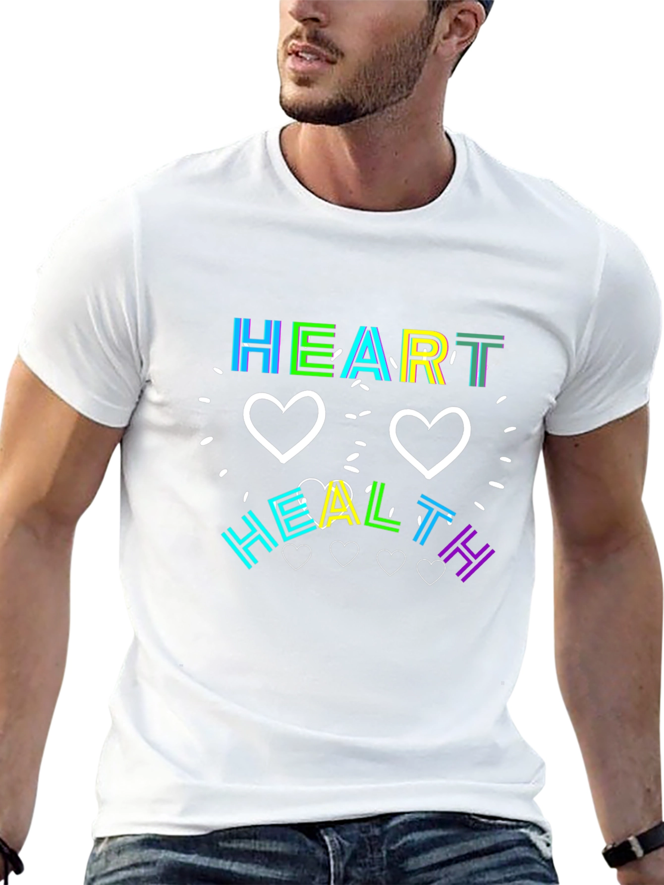 Black Heart Health Graphic Tee view 13
