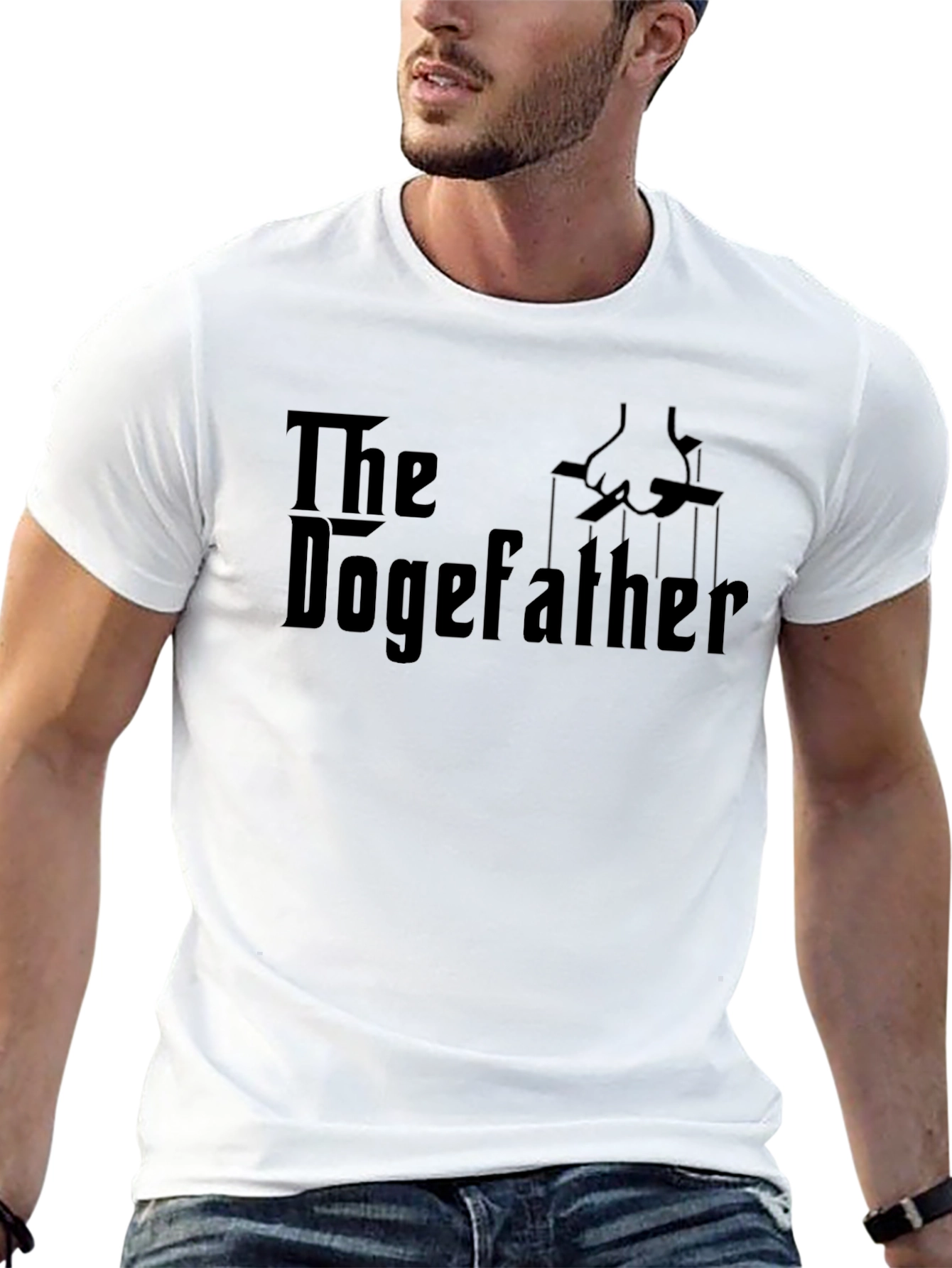 Black The Dogefather Black T-Shirt view 13