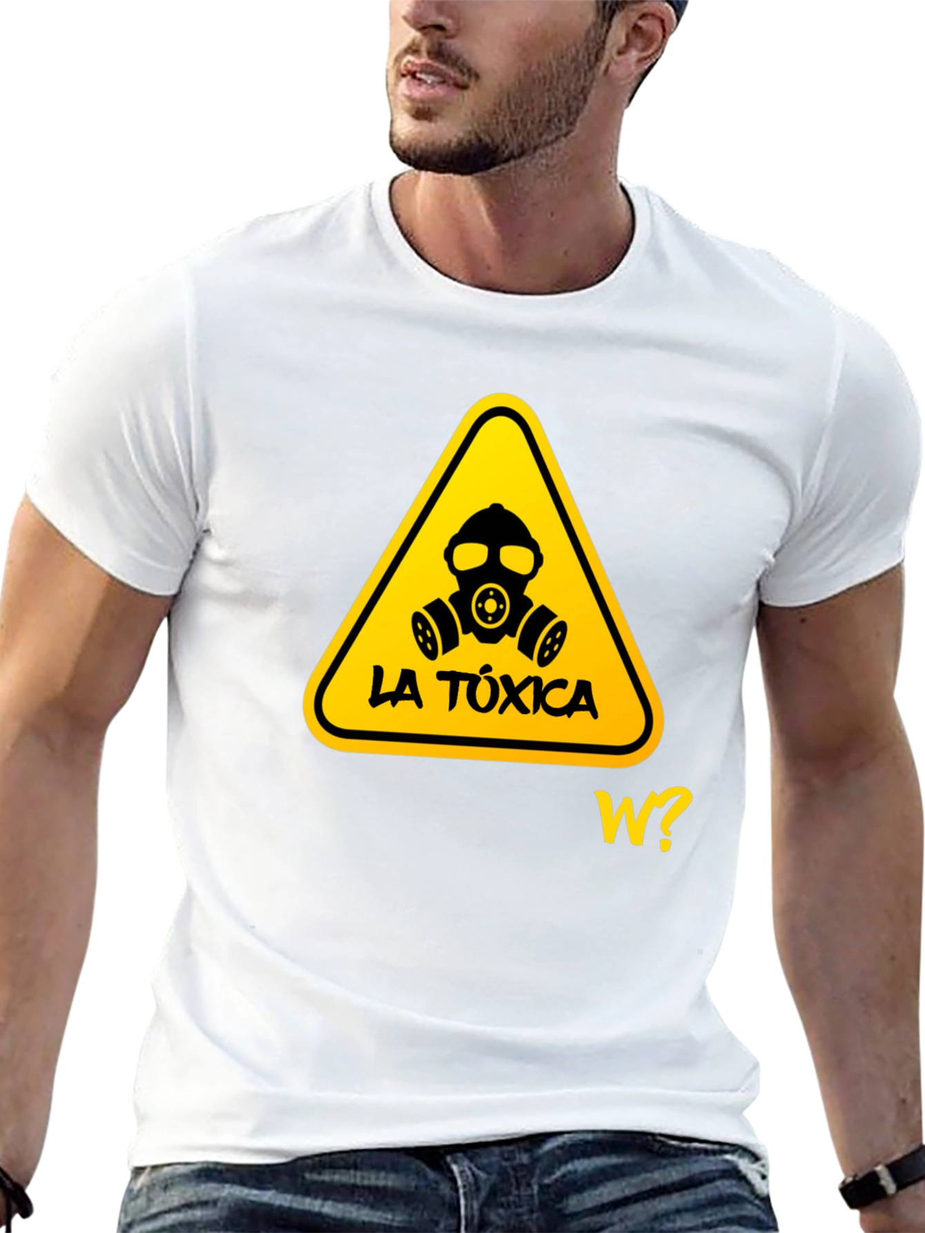 Black Toxic Warning Graphic T-Shirt - Stylish and Edgy view 13