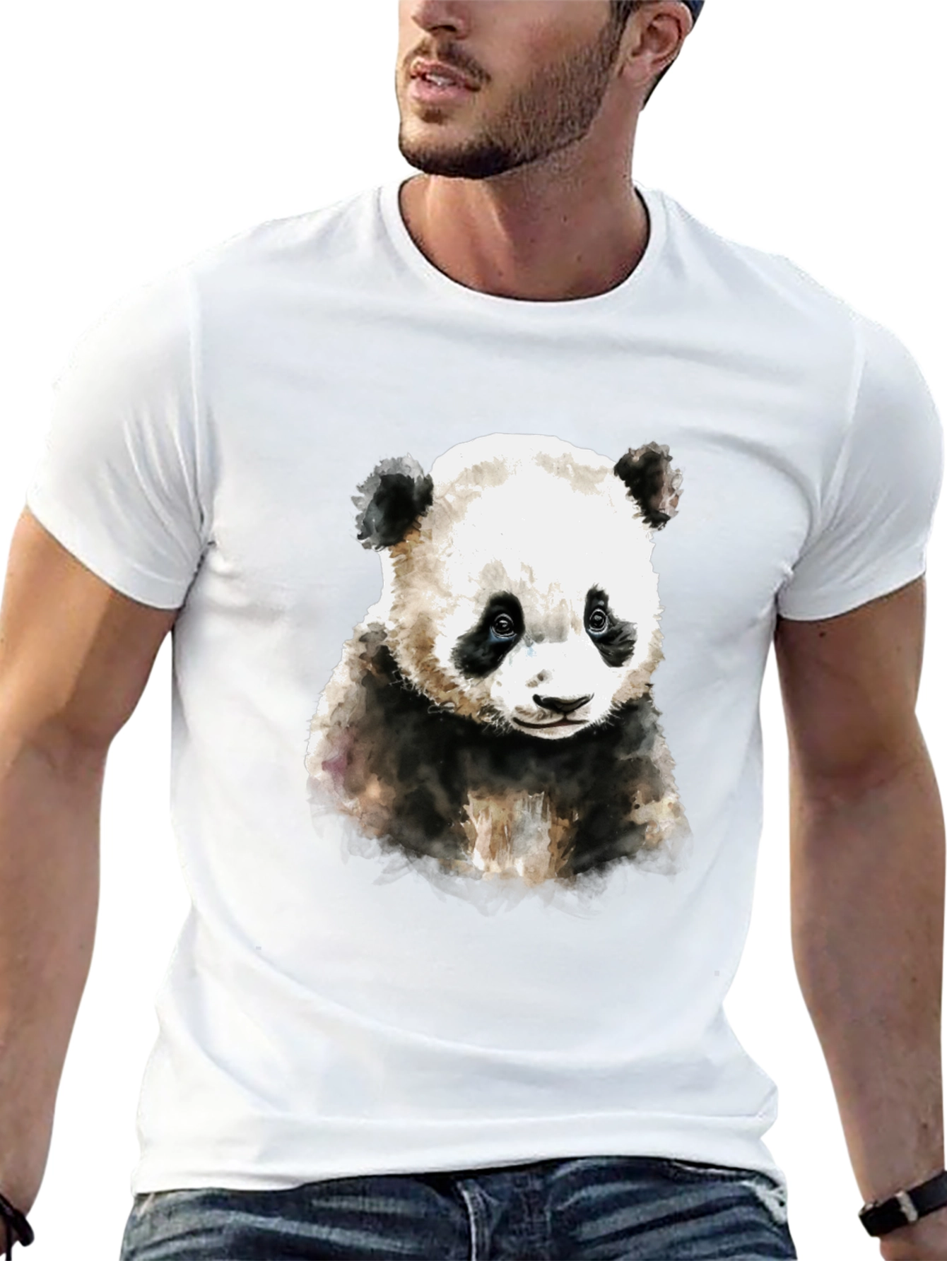 Black Panda Bear Graphic Tee - Soft Cotton Blend view 13