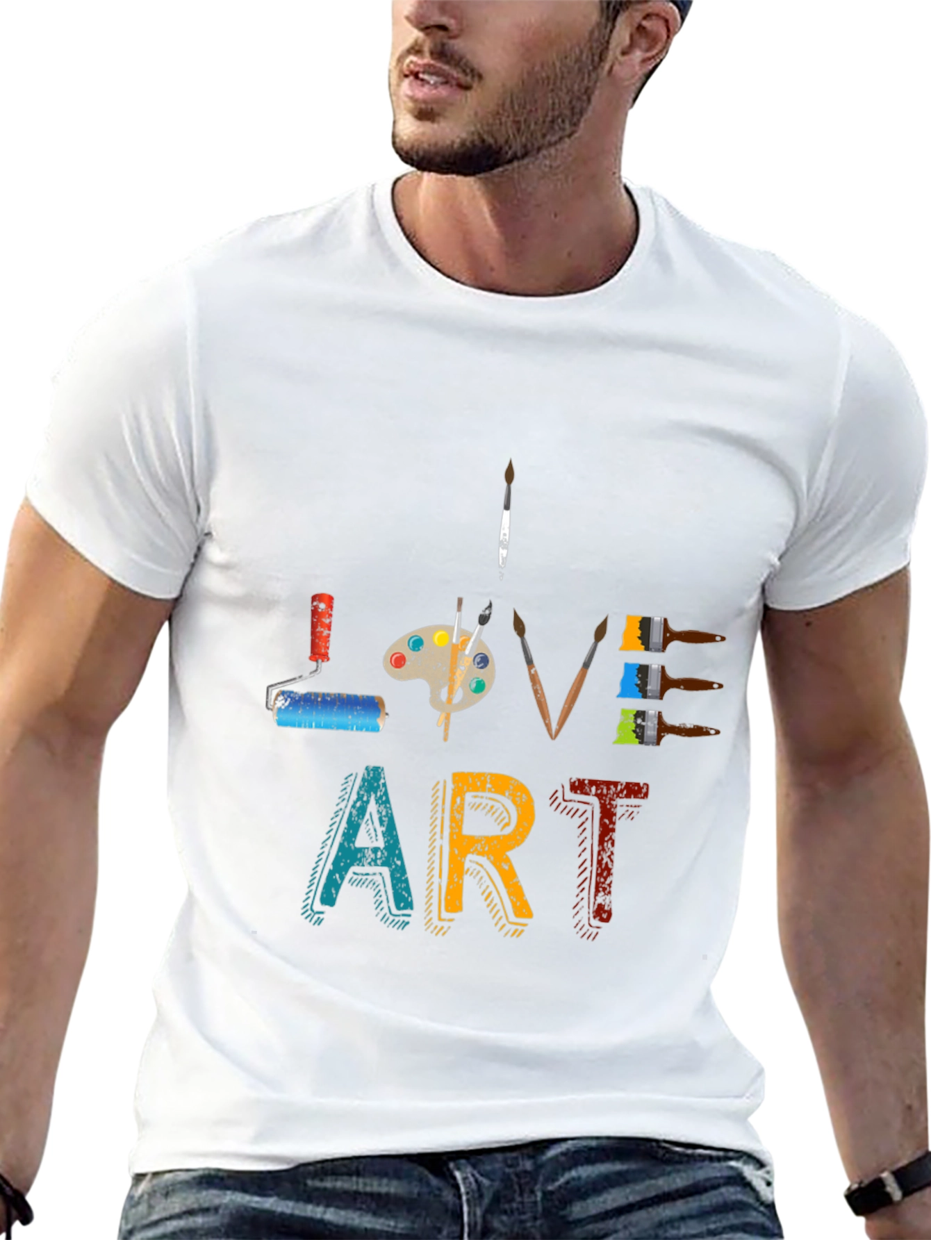 Love Art Graphic Tee - Artistic Design T-Shirt - 13