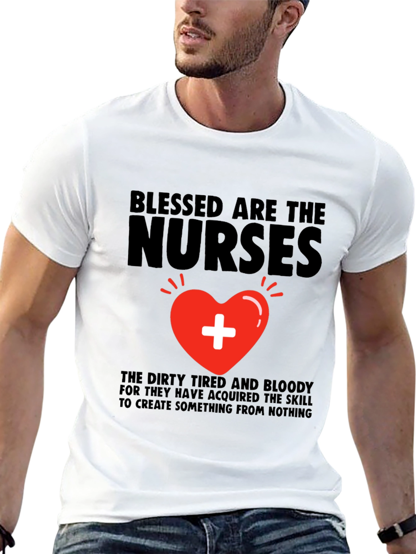 Black Blessed Nurses Graphic T-Shirt view 13