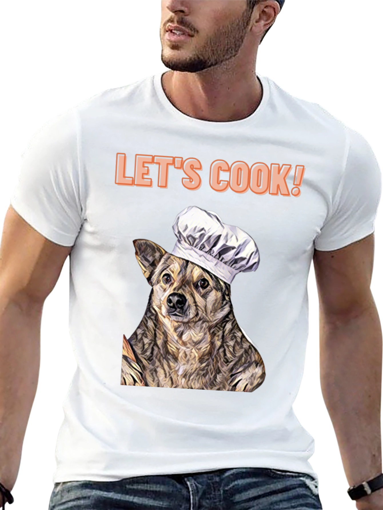 Black Dog Chef T-Shirt - Let's Cook! view 13