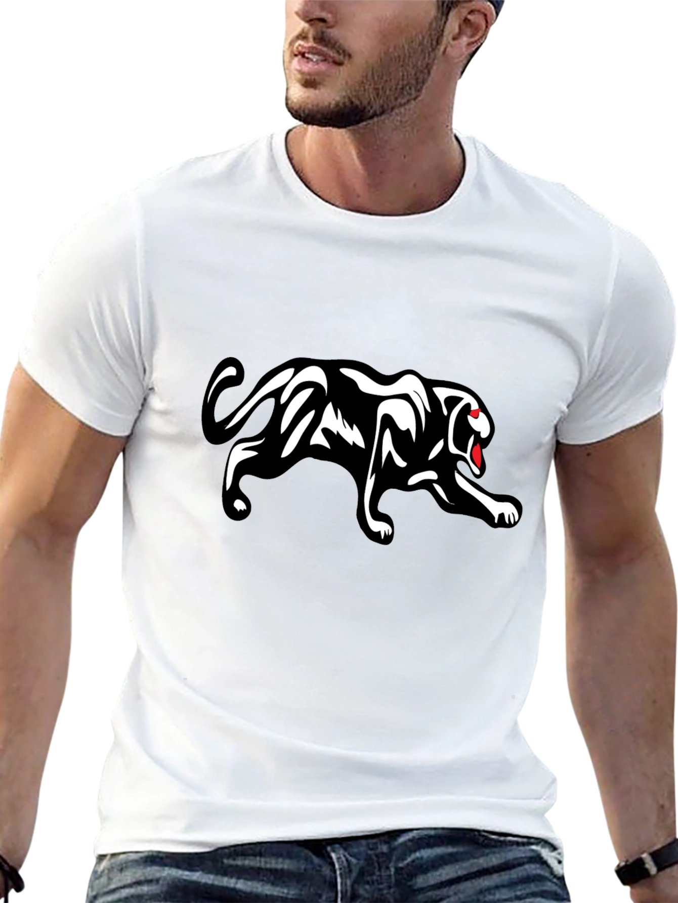 Black Black Panther Graphic Tee - Stylish & Fierce view 13