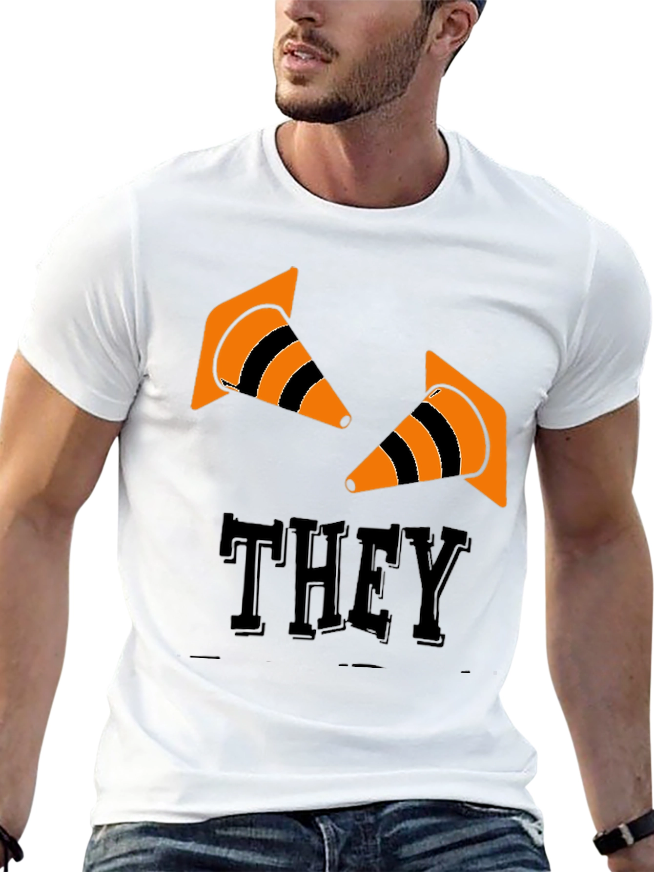 Black They Cones T-Shirt - Black Graphic Tee view 13