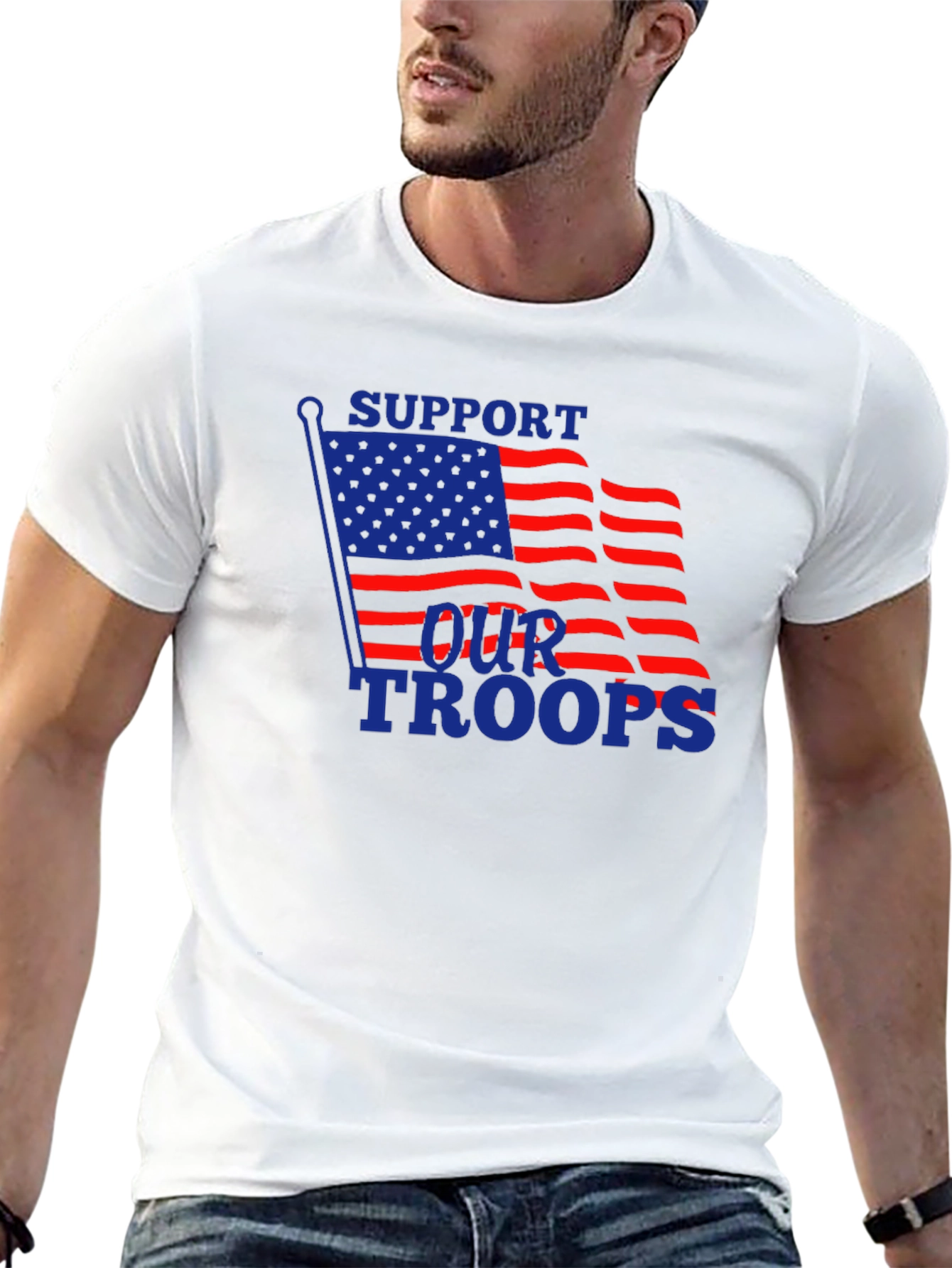 Support Our Troops Patriotic T-Shirt - 13