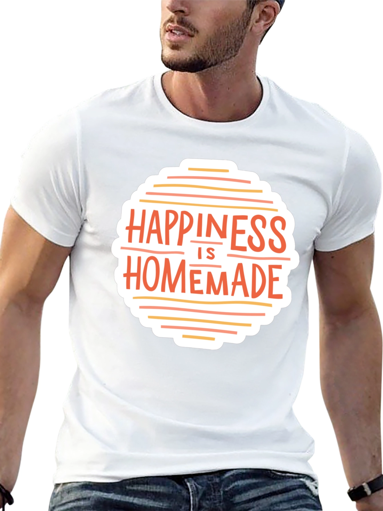 Black Happiness is Homemade Graphic Tee view 13