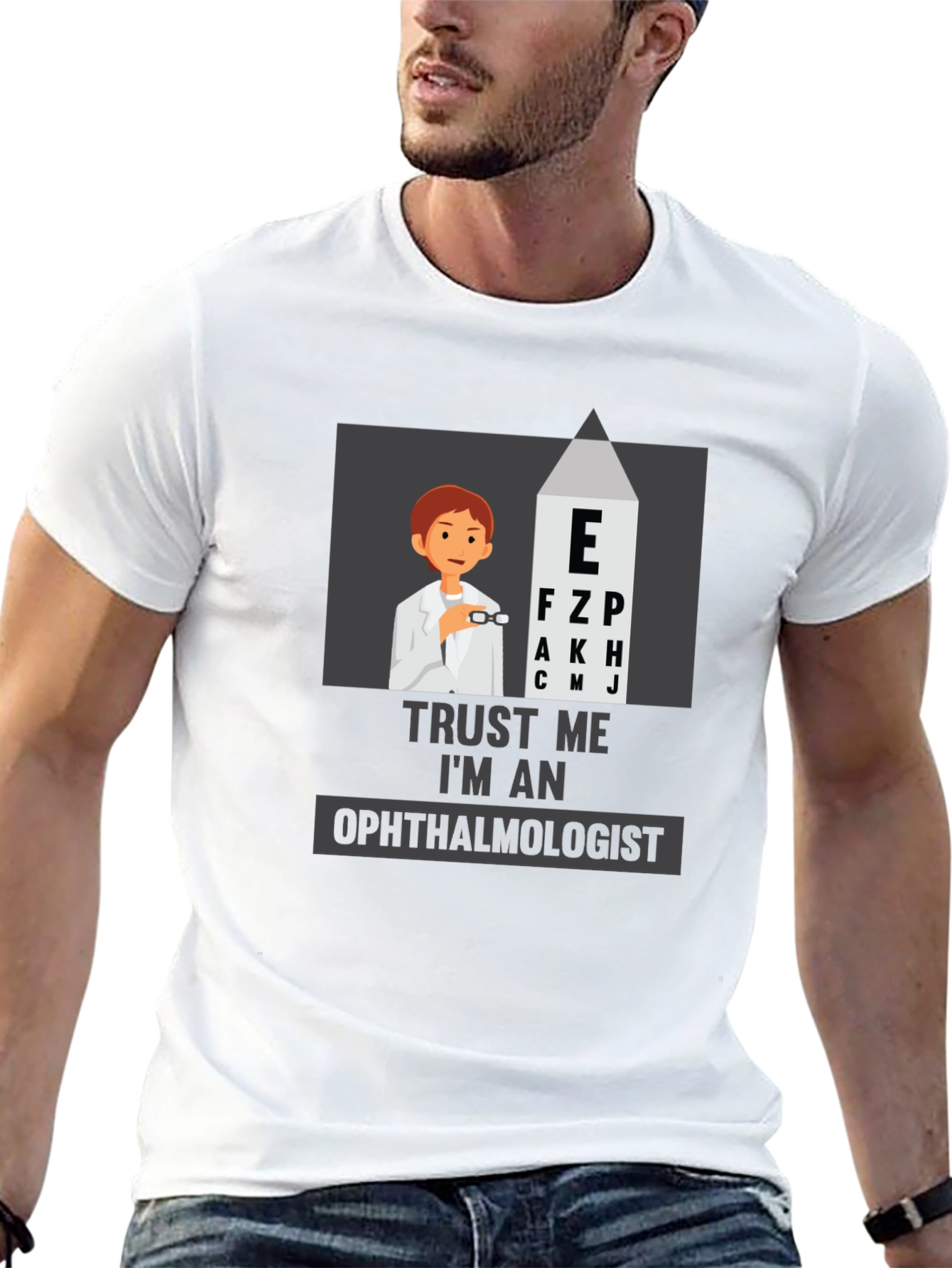 Trust Me, I'm An Ophthalmologist Black T-Shirt - 13