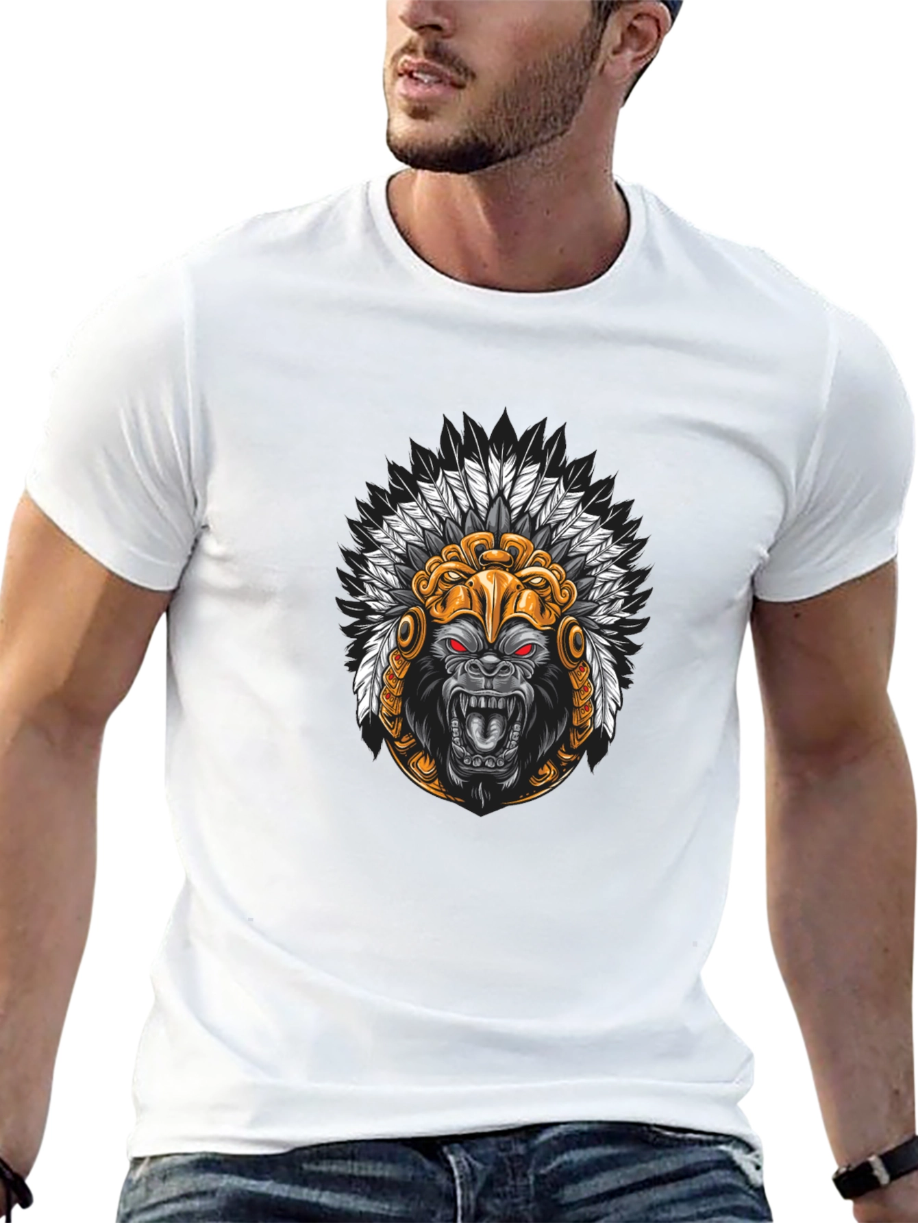 Black Gorilla Chief Graphic Tee - Black view 13