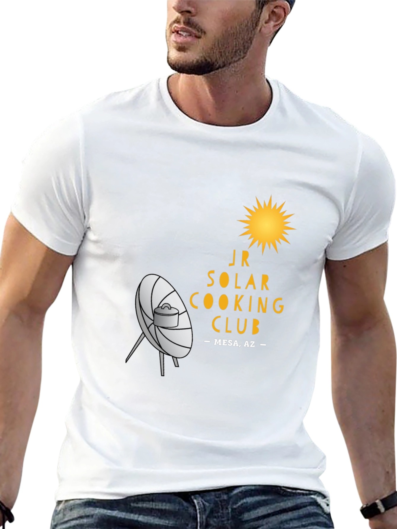 Black JR Solar Cooking Club Black T-Shirt view 13