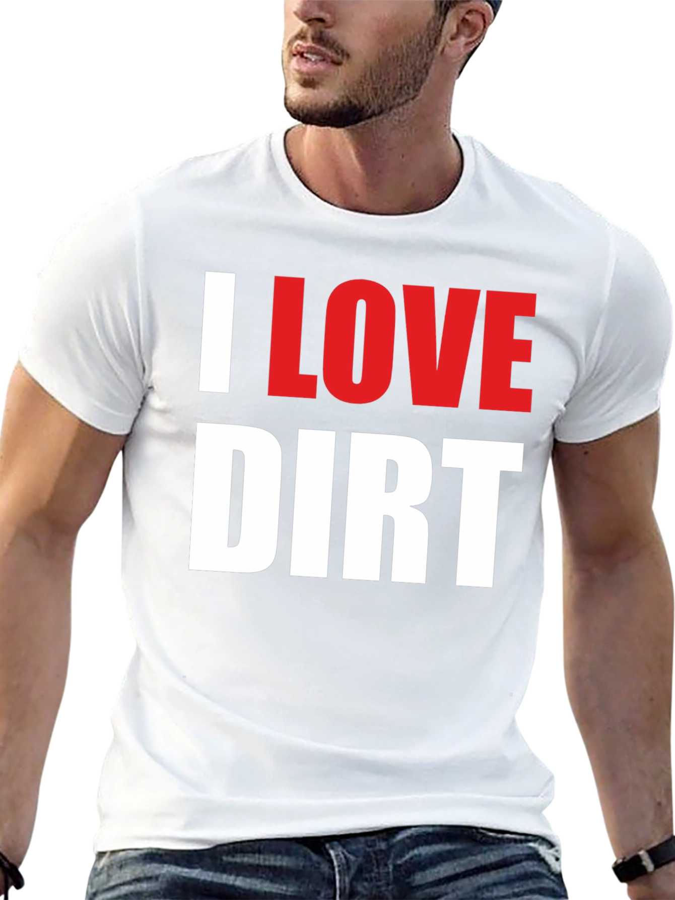 Black I Love Dirt T-Shirt Funny Mud Racing Tee view 13