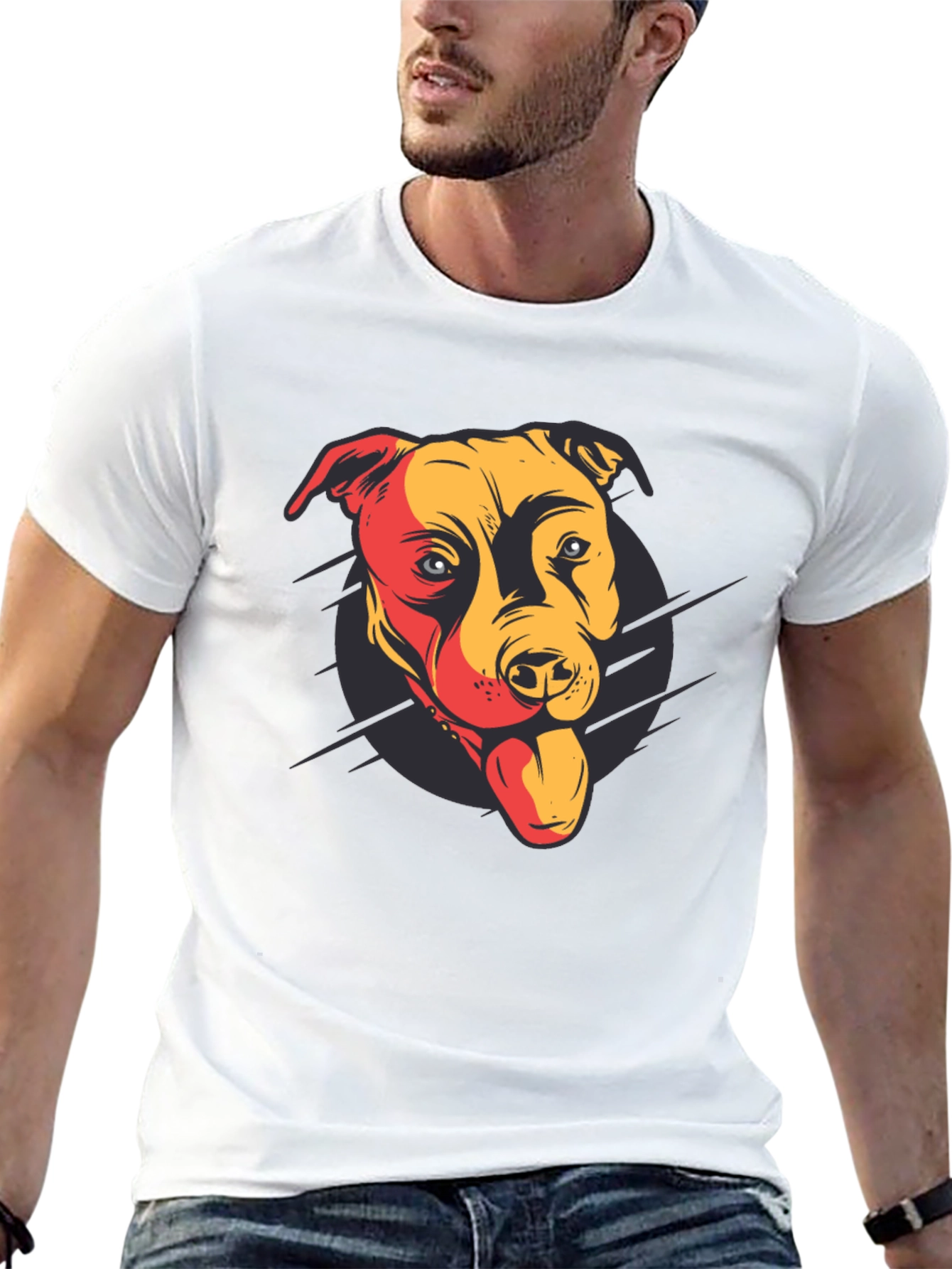 Black Pitbull Graphic T-Shirt - Cool Dog Lover Tee view 13